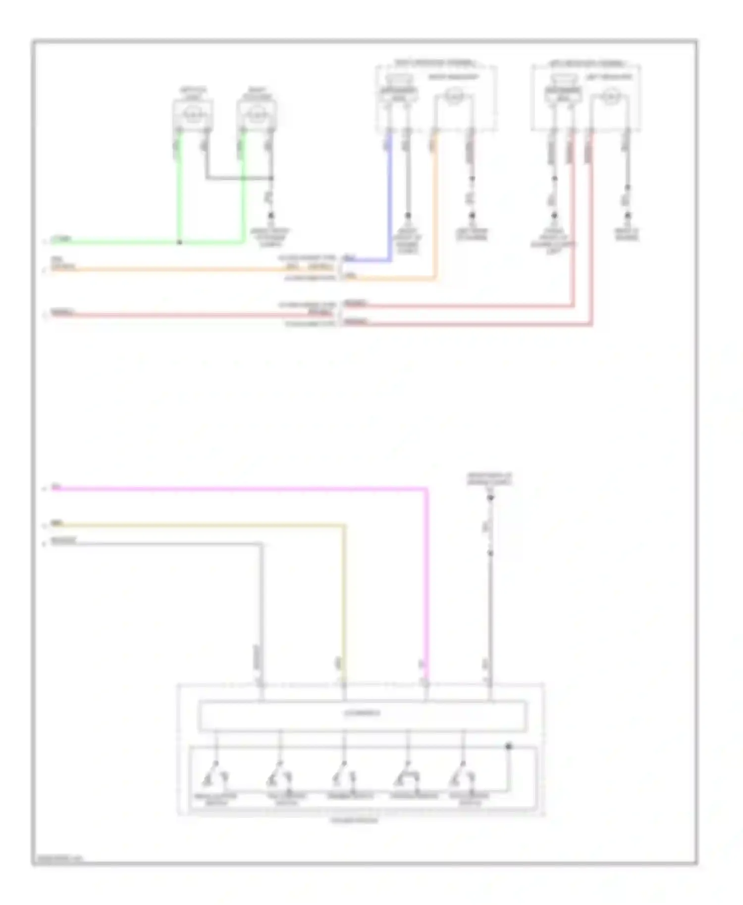Wiring diagram left fog light for Mitsubishi Outlander I (2002-2009) (2 of 2)