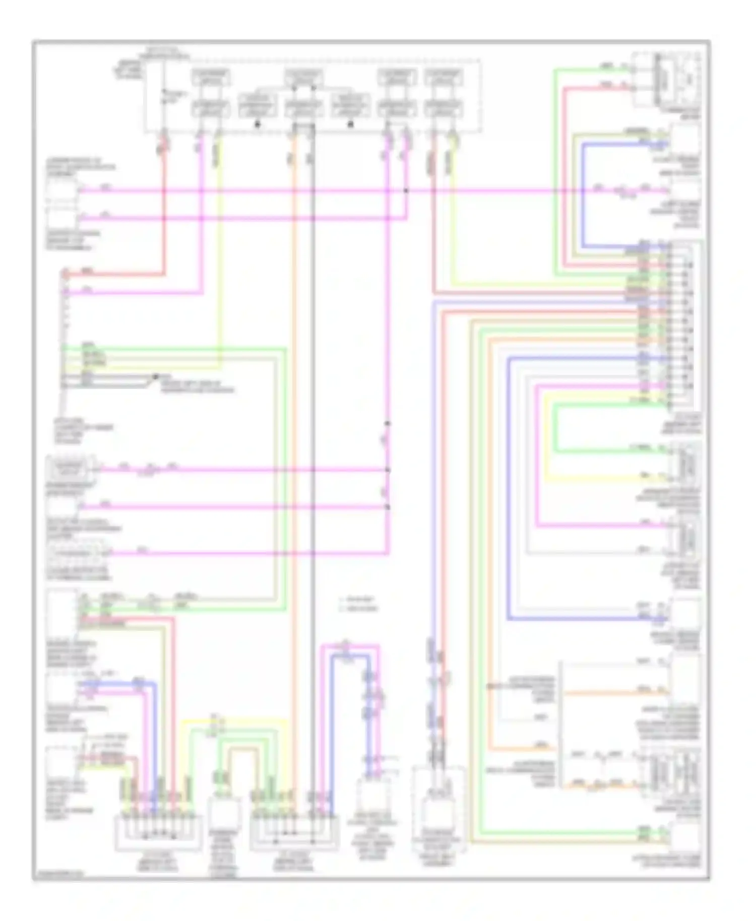 Outlander Mitsubishi II facelift (2009-2013): Computer data lines circuit