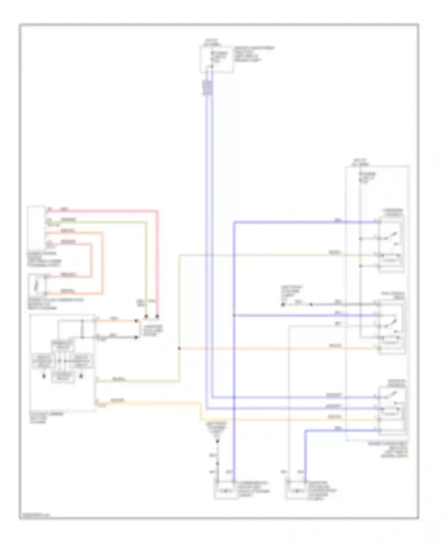 Outlander Mitsubishi II facelift (2009-2013): 2.4l, cooling fan circuit