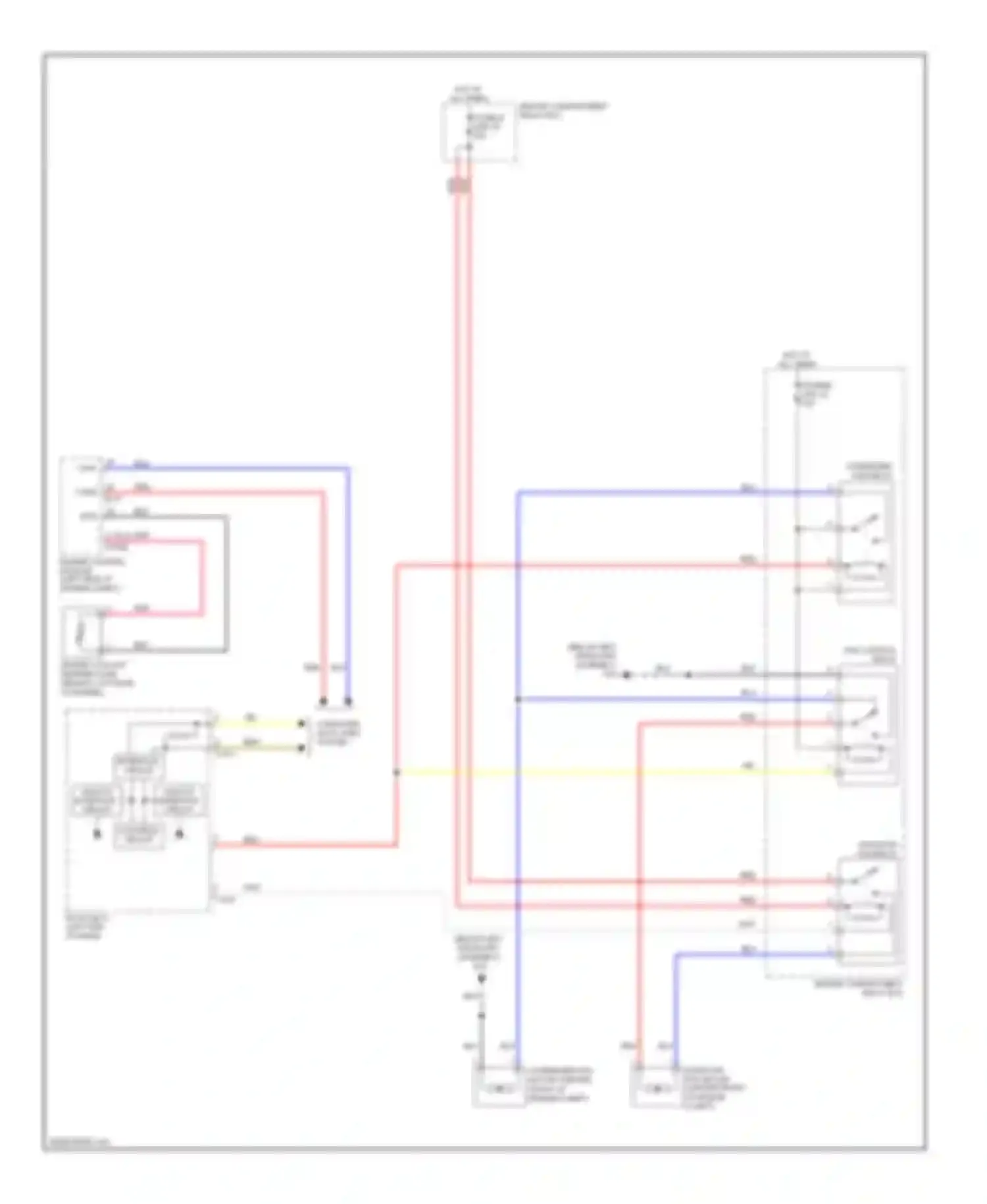 Outlander Mitsubishi II facelift (2009-2013): Cooling fan circuit