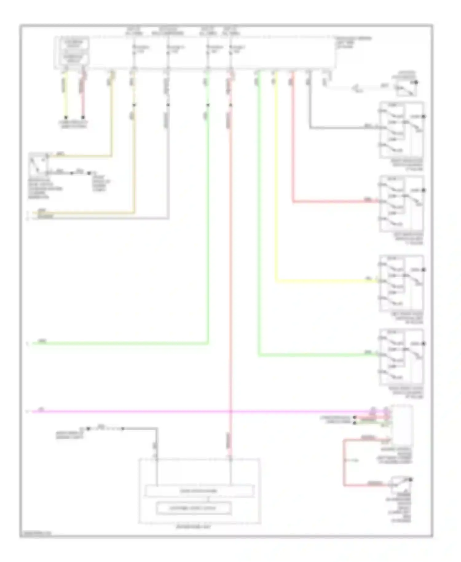 Outlander Mitsubishi II facelift (2009-2013): Instrument cluster circuit (2 of 2)