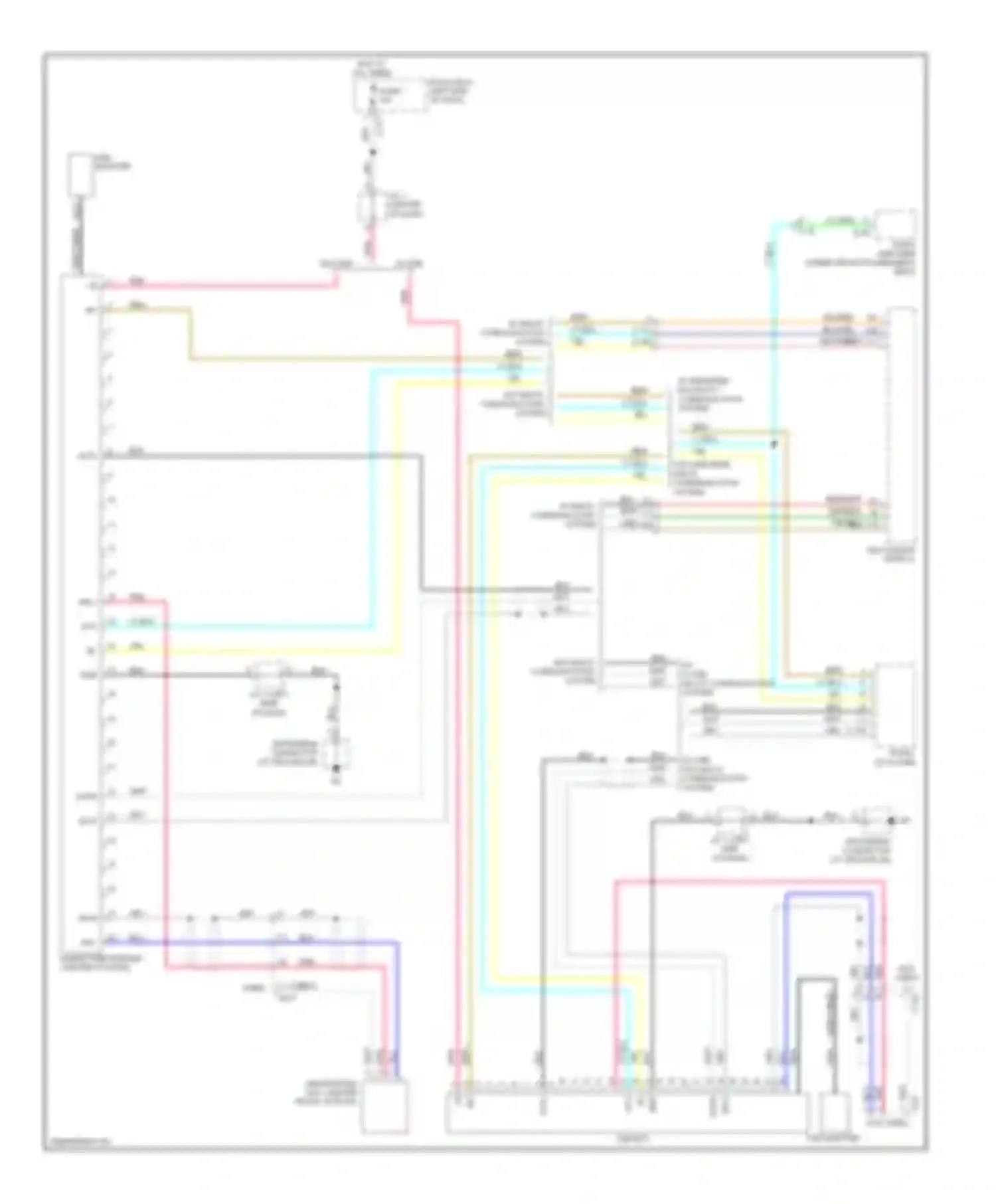 Outlander Mitsubishi II facelift (2009-2013): Hands free module circuit