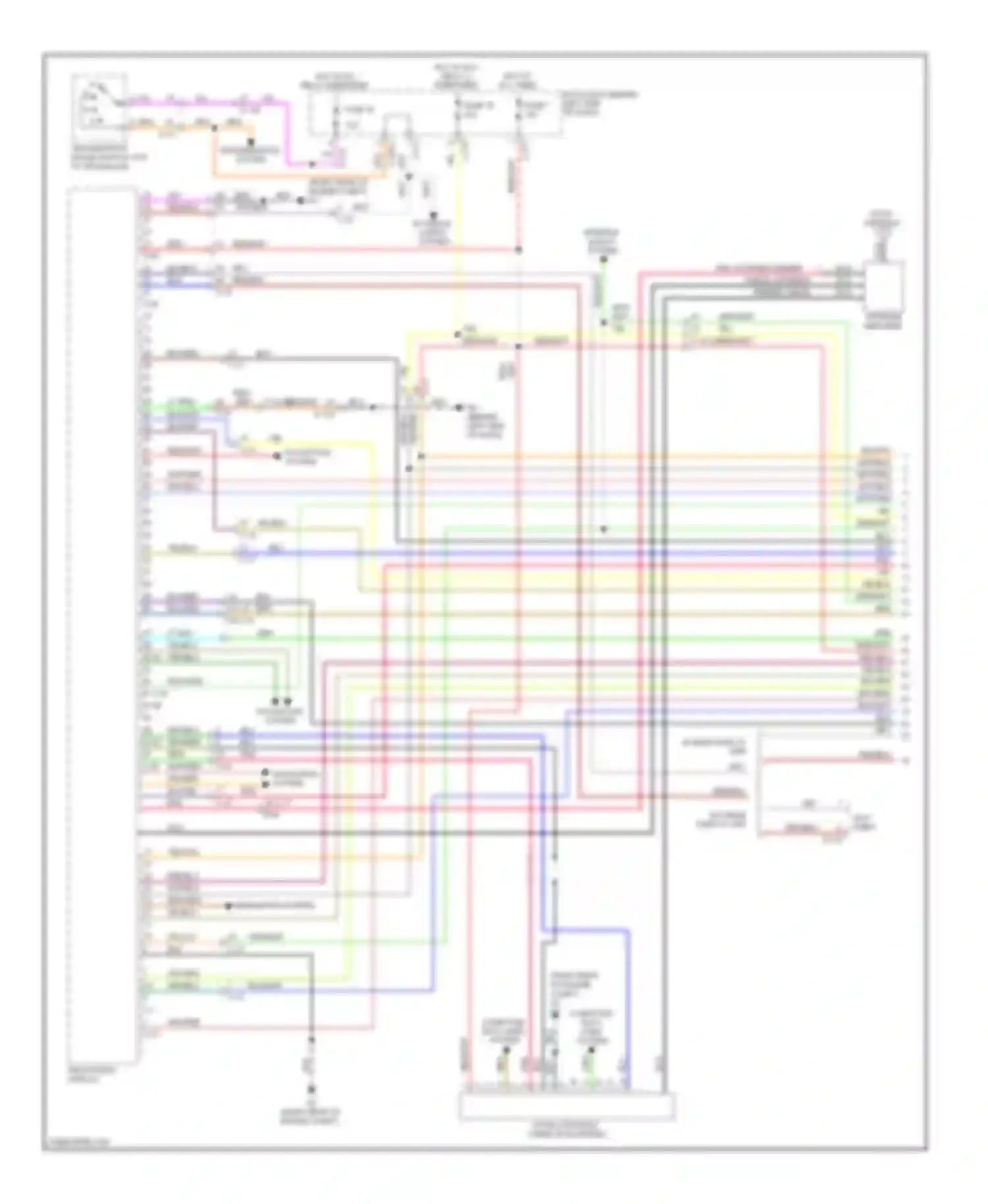 Outlander Mitsubishi II facelift (2009-2013): Navigation circuit, with amplifier (1 of 3)