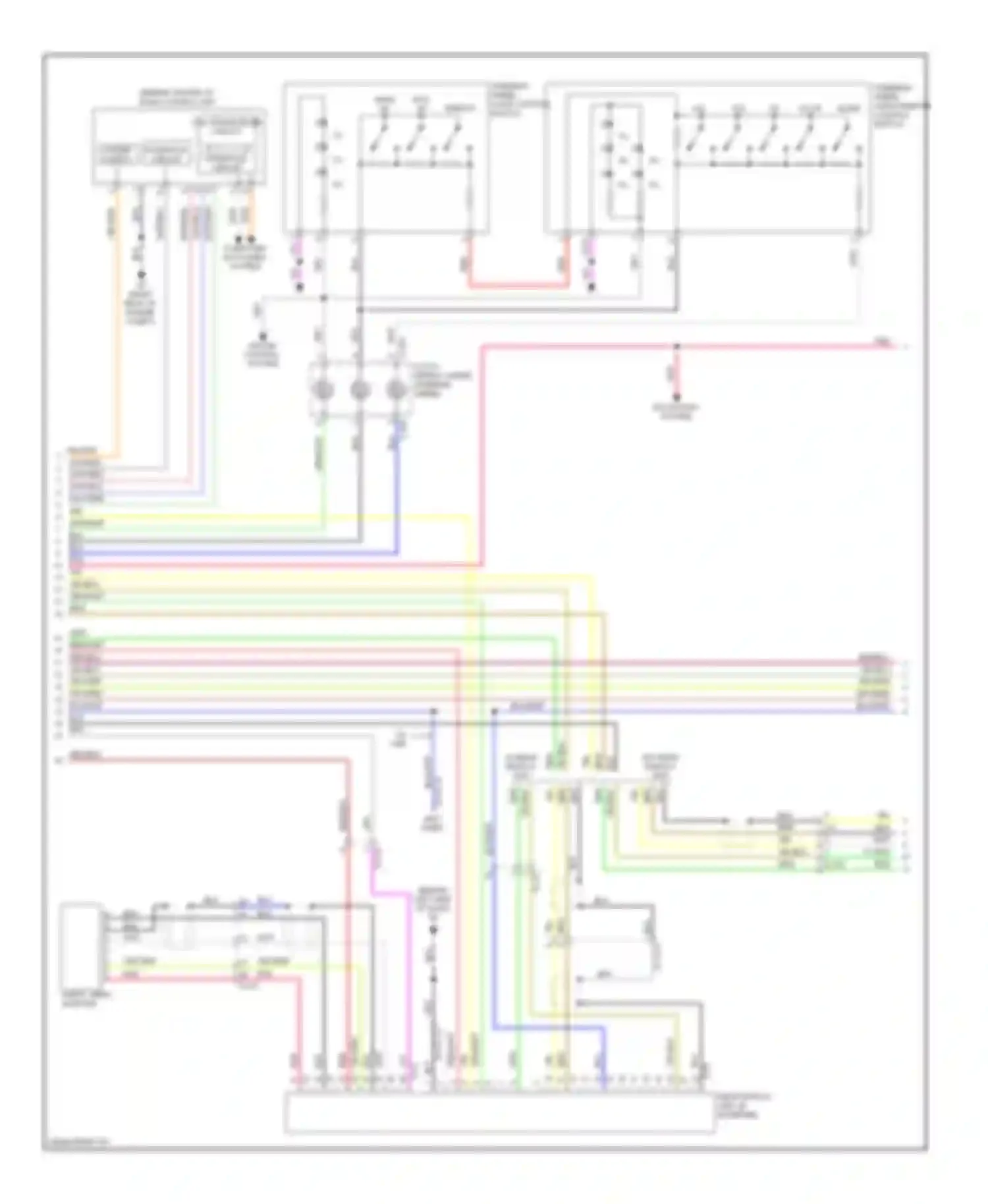 Outlander Mitsubishi II facelift (2009-2013): Navigation circuit, with amplifier (2 of 3)