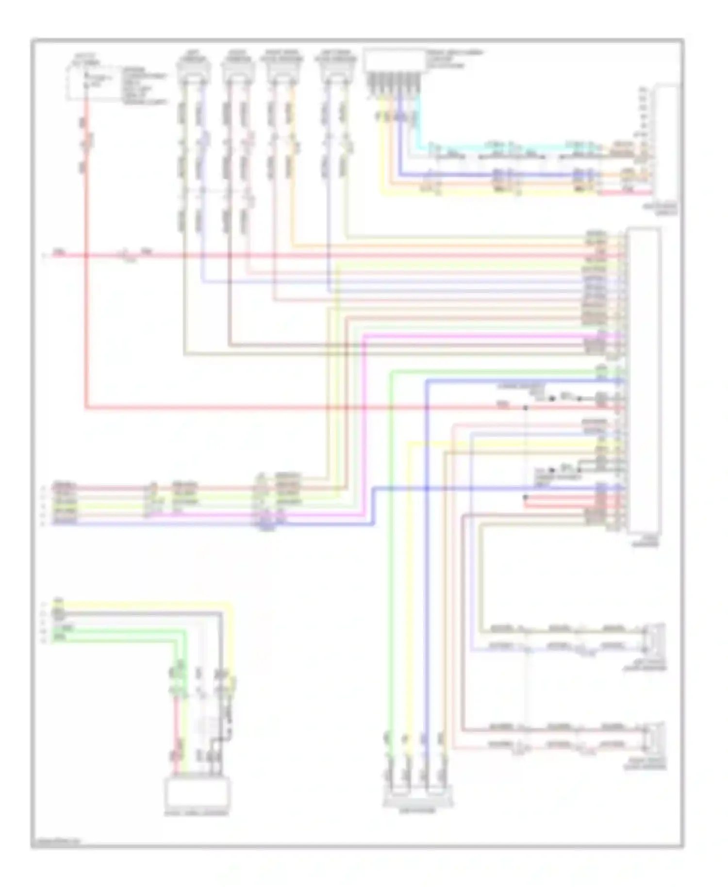 Outlander Mitsubishi II facelift (2009-2013): Navigation circuit, with amplifier (3 of 3)