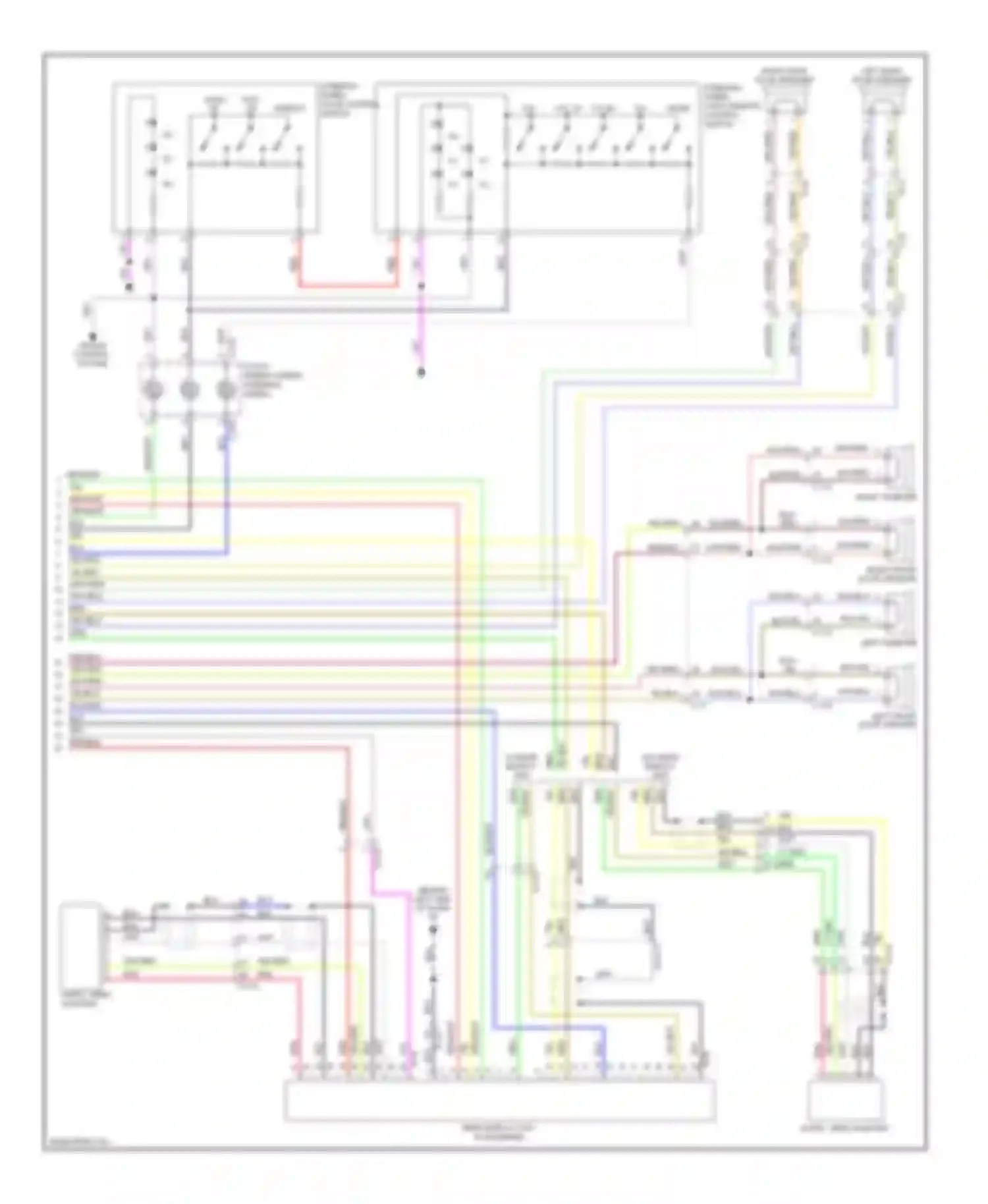 Outlander Mitsubishi II facelift (2009-2013): Navigation circuit, without amplifier (2 of 2)