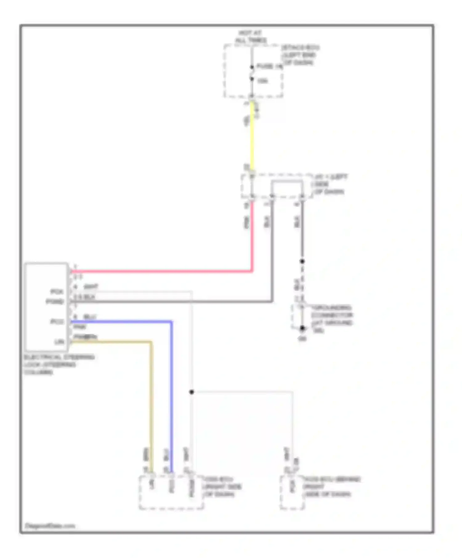 Outlander Mitsubishi II facelift (2009-2013): Steering column circuit