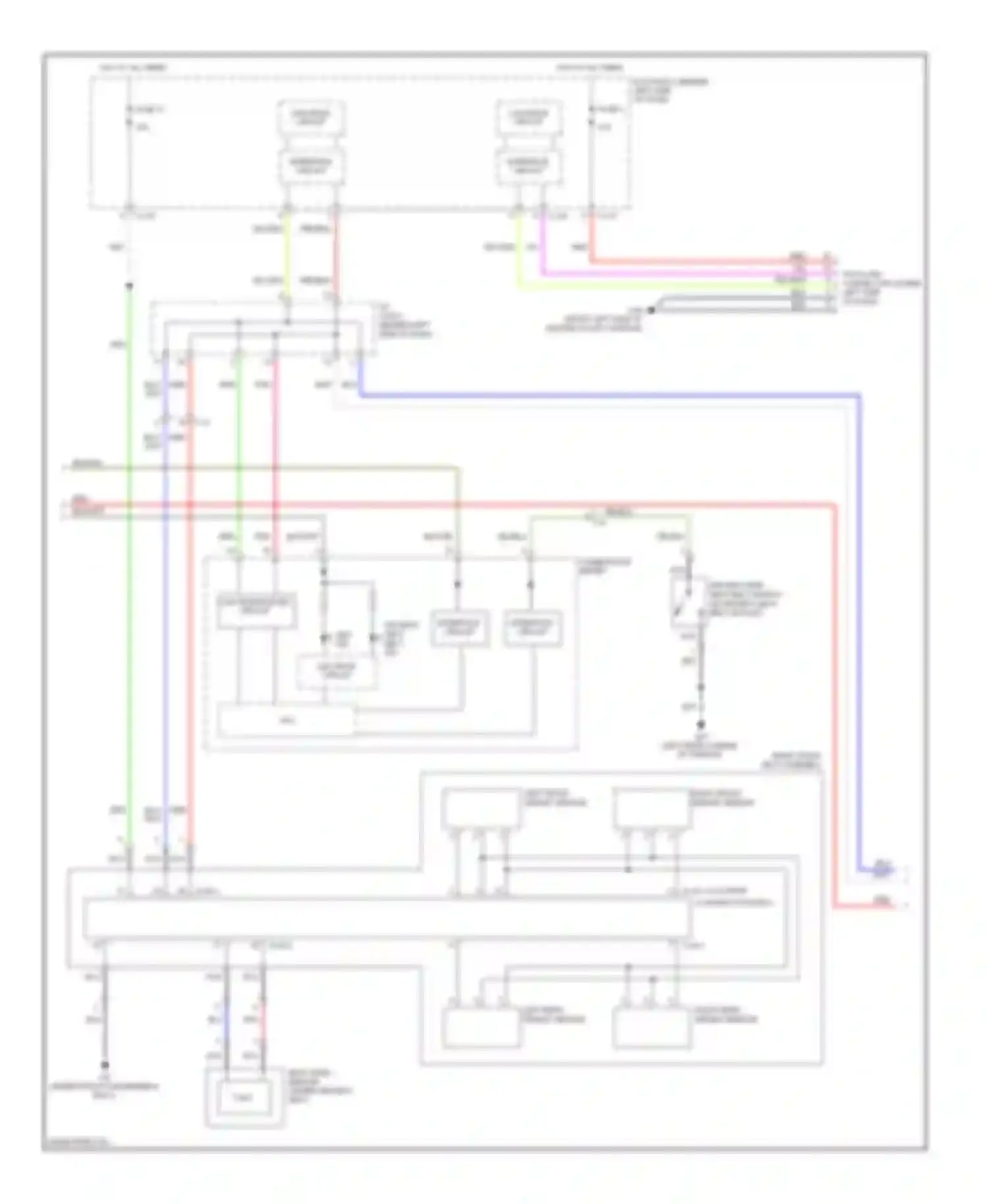 Outlander Mitsubishi II facelift (2009-2013): Supplemental restraints circuit (3 of 4)