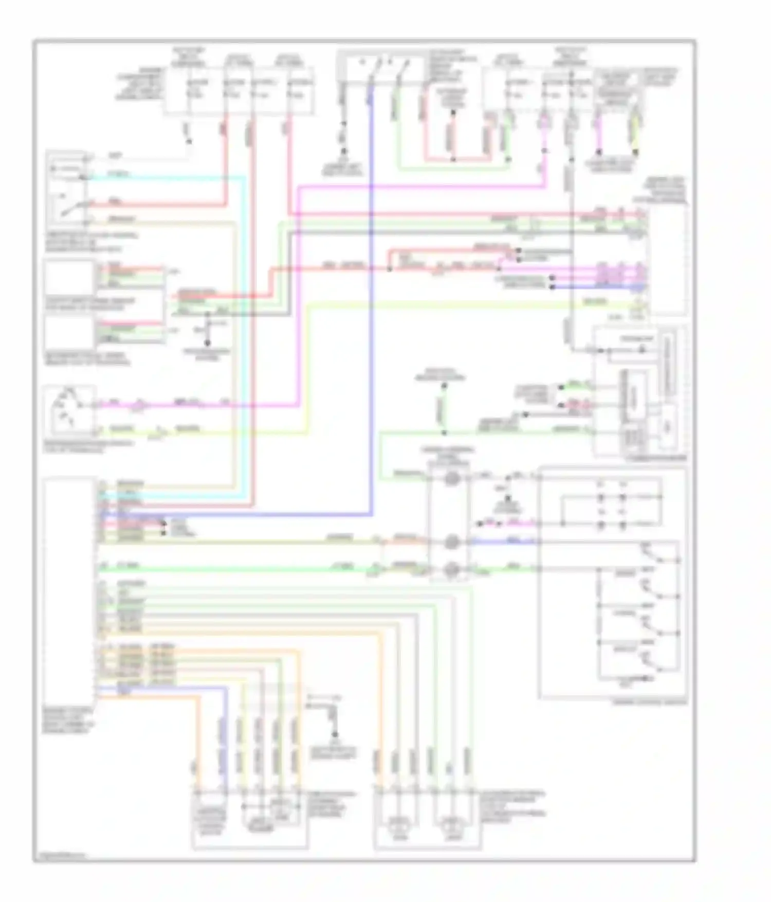 Wiring diagram transmissions system for Mitsubishi Outlander II facelift (2009-2013)