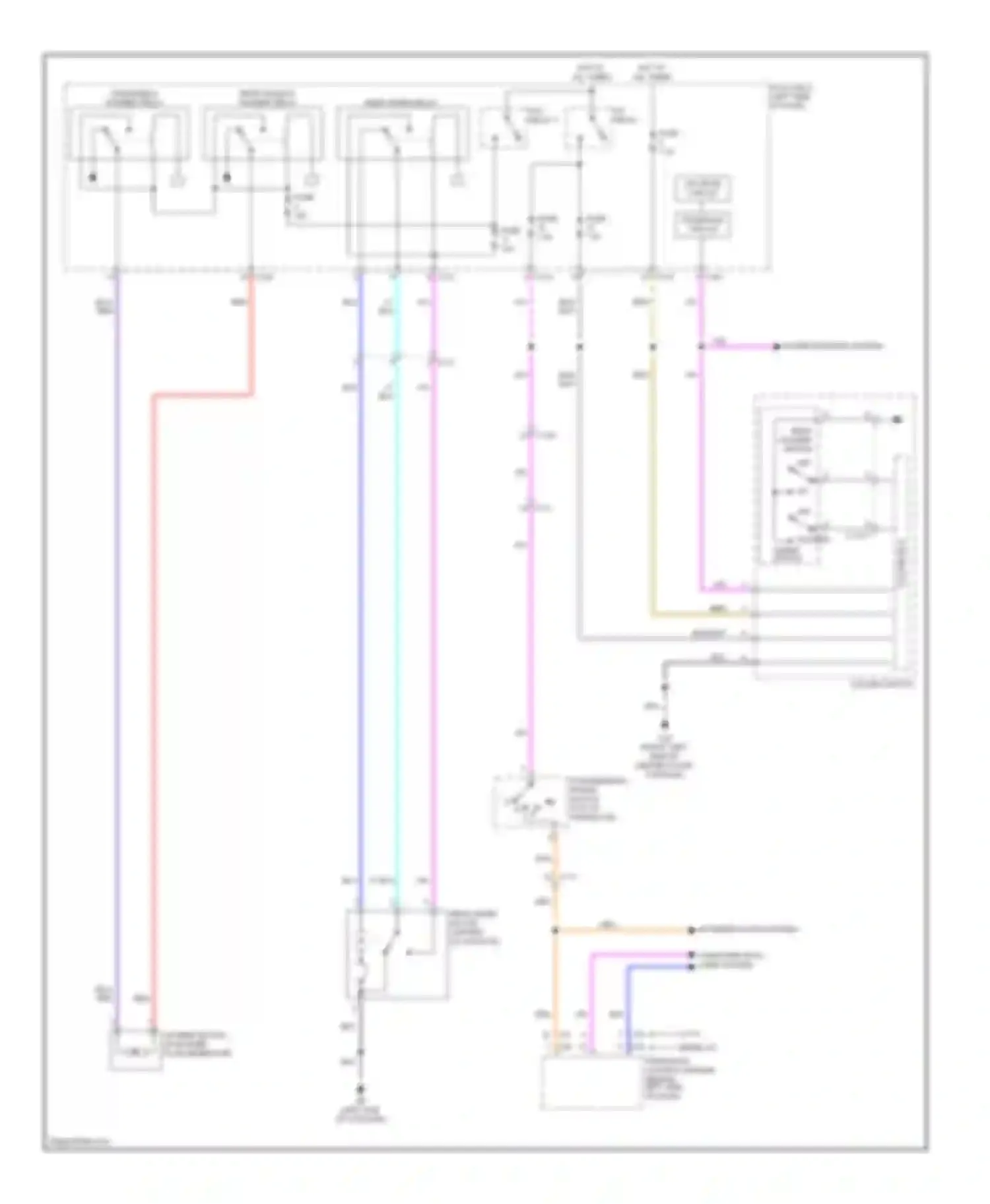 Wiring diagram blk for Mitsubishi Outlander II facelift (2009-2013)