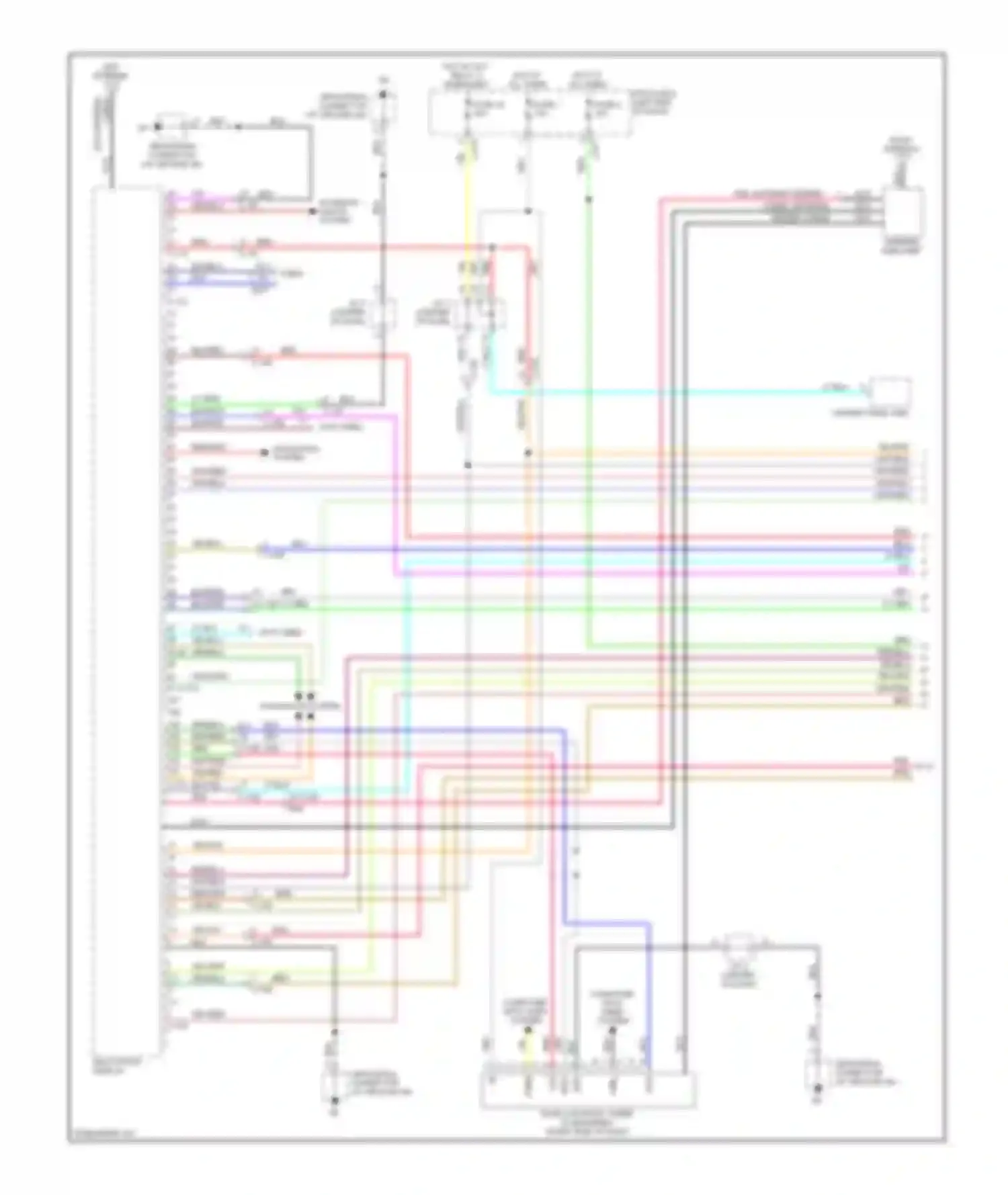 Wiring diagram antenna amplifier for Mitsubishi Outlander II facelift (2009-2013) (1 of 8)