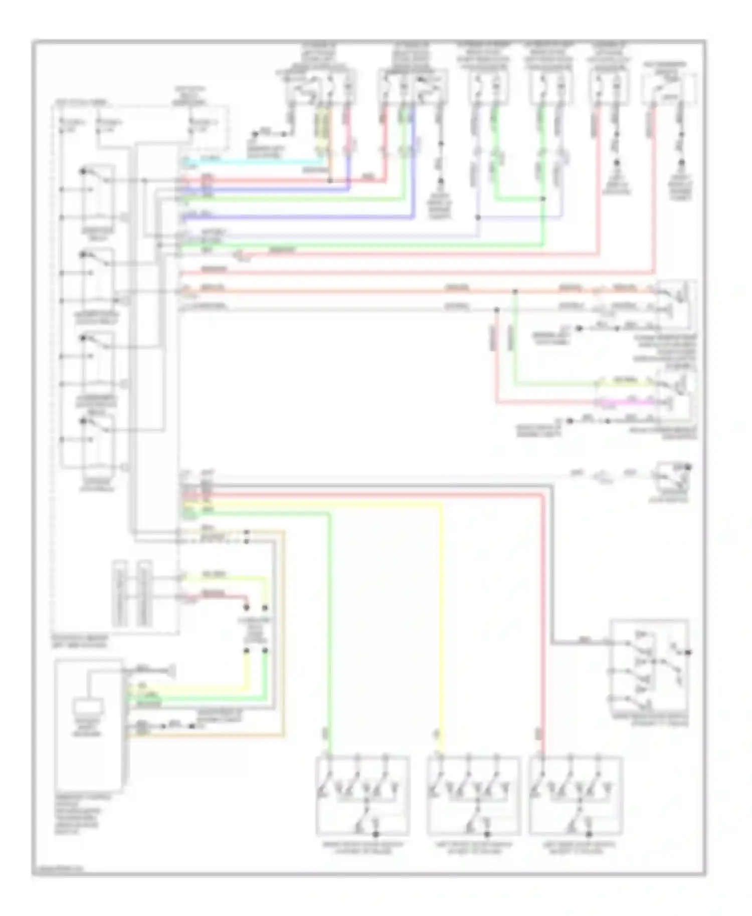 Wiring diagram interface circuit for Mitsubishi Outlander II facelift (2009-2013)