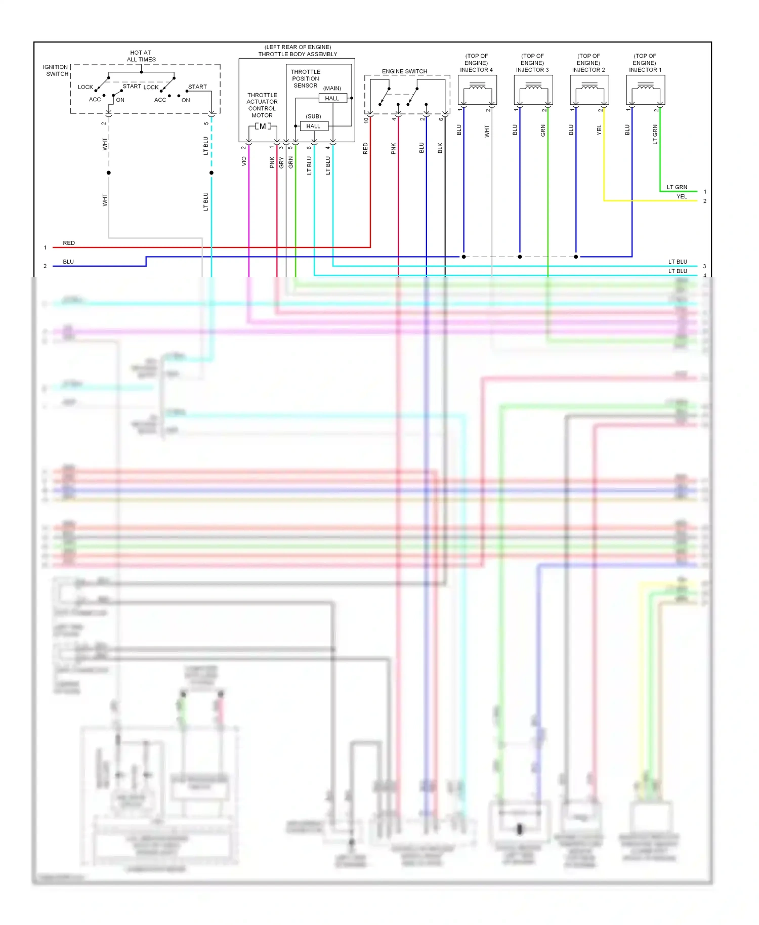 Wiring diagram b-29 for Mitsubishi Outlander II facelift (2009-2013) (1 of 1)