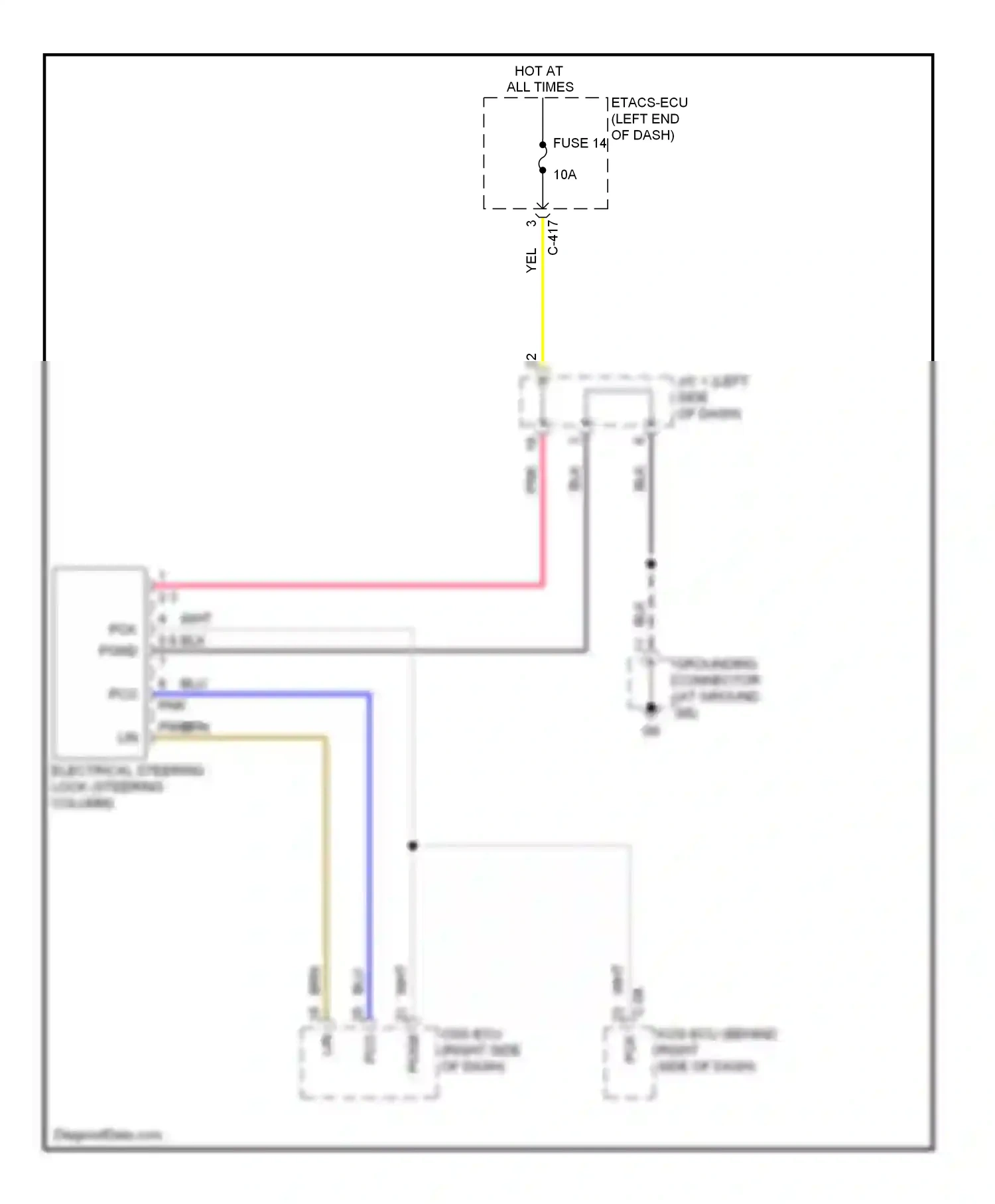 Wiring diagram blu for Mitsubishi Outlander II facelift (2009-2013) (89 of 89)