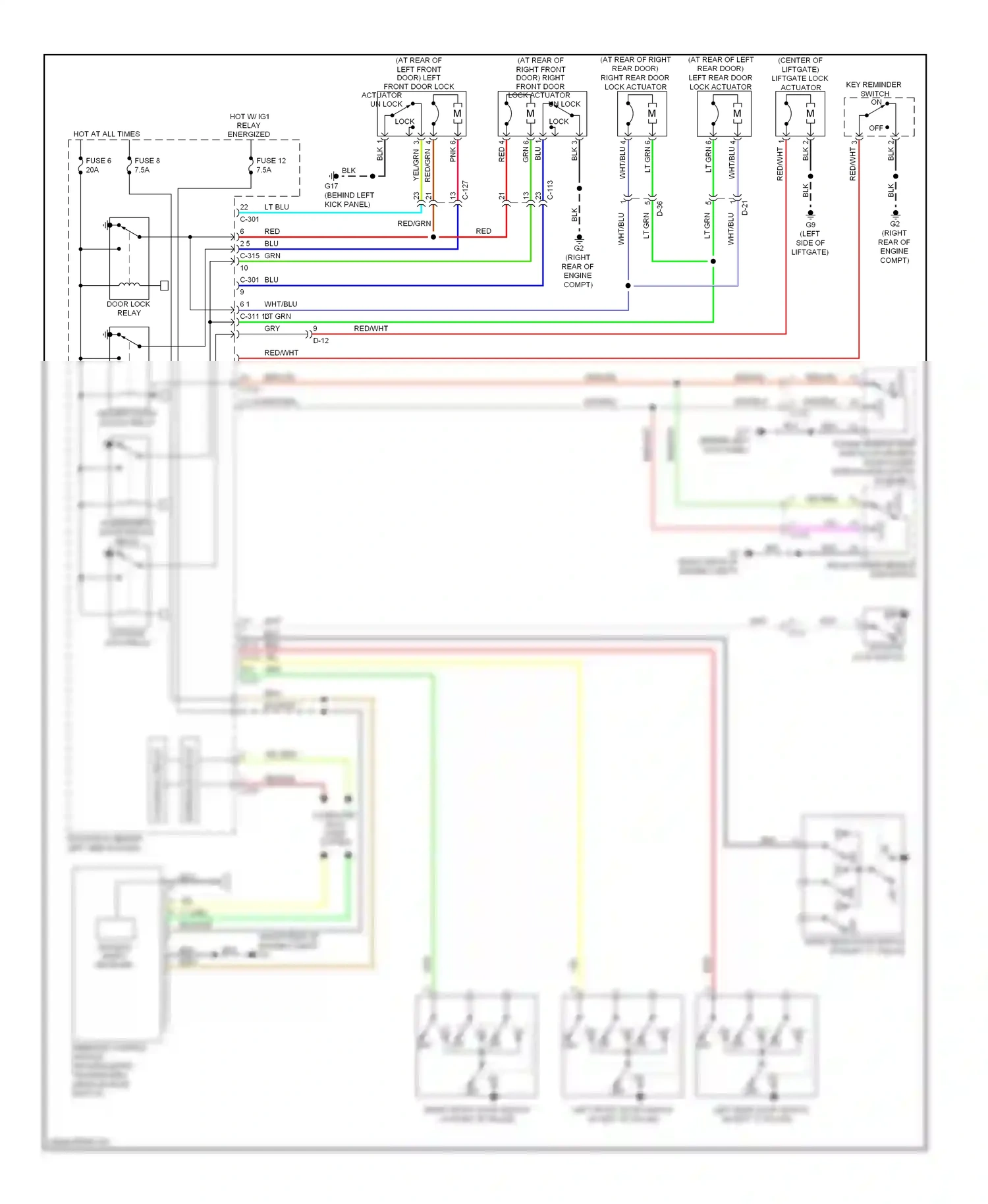 Wiring diagram blu for Mitsubishi Outlander II facelift (2009-2013) (40 of 89)