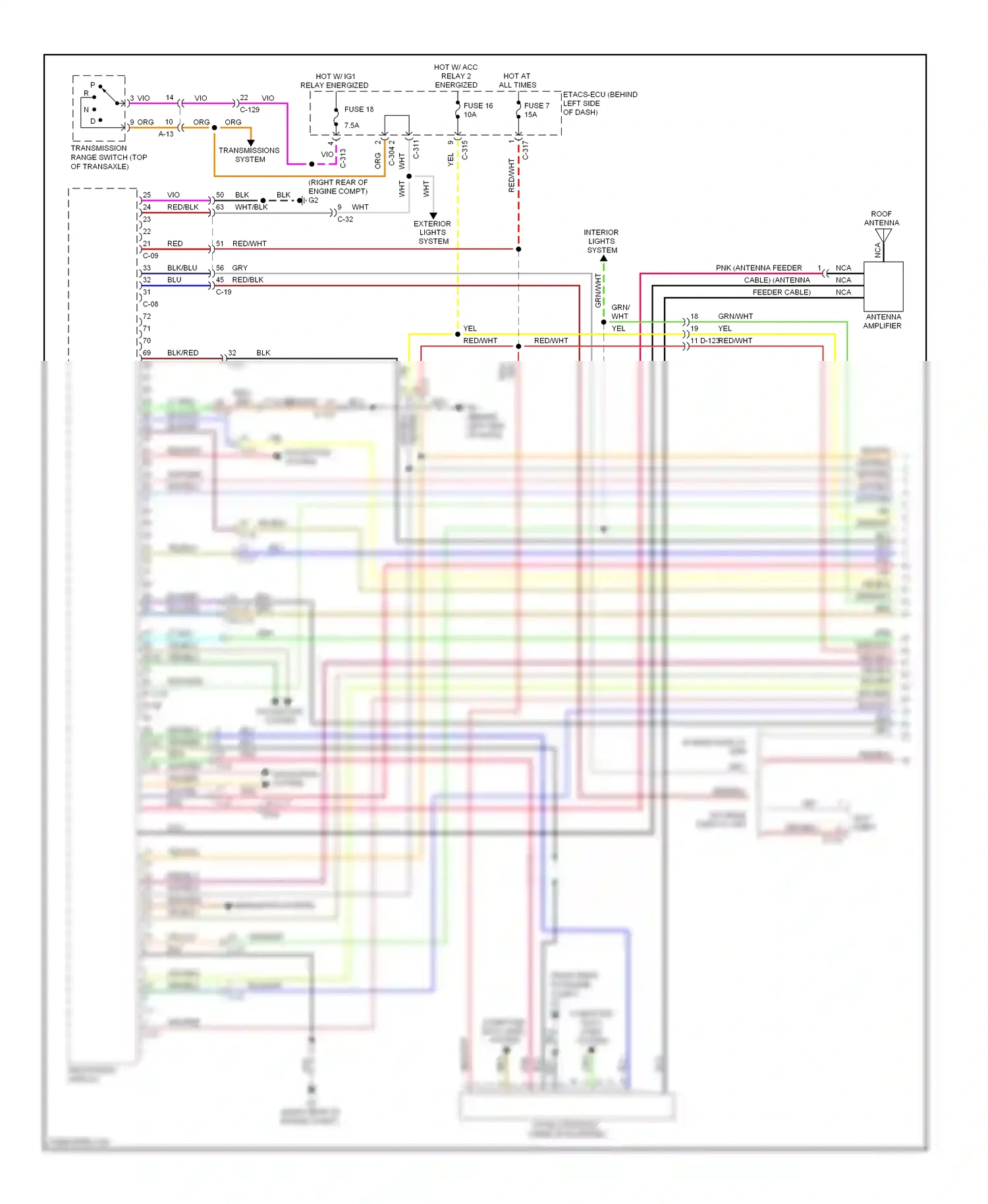 Wiring diagram blu for Mitsubishi Outlander II facelift (2009-2013) (34 of 89)