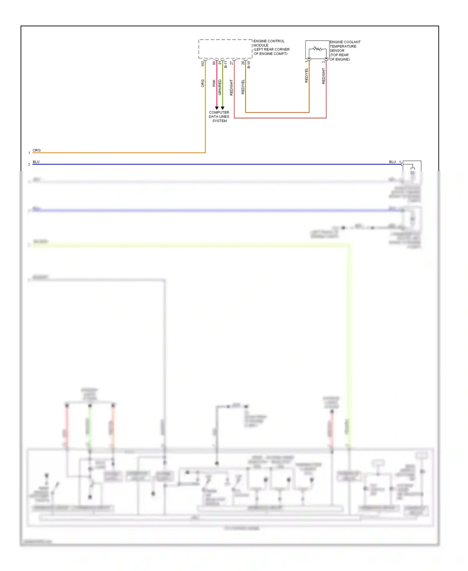 Wiring diagram blu for Mitsubishi Outlander II facelift (2009-2013) (3 of 89)