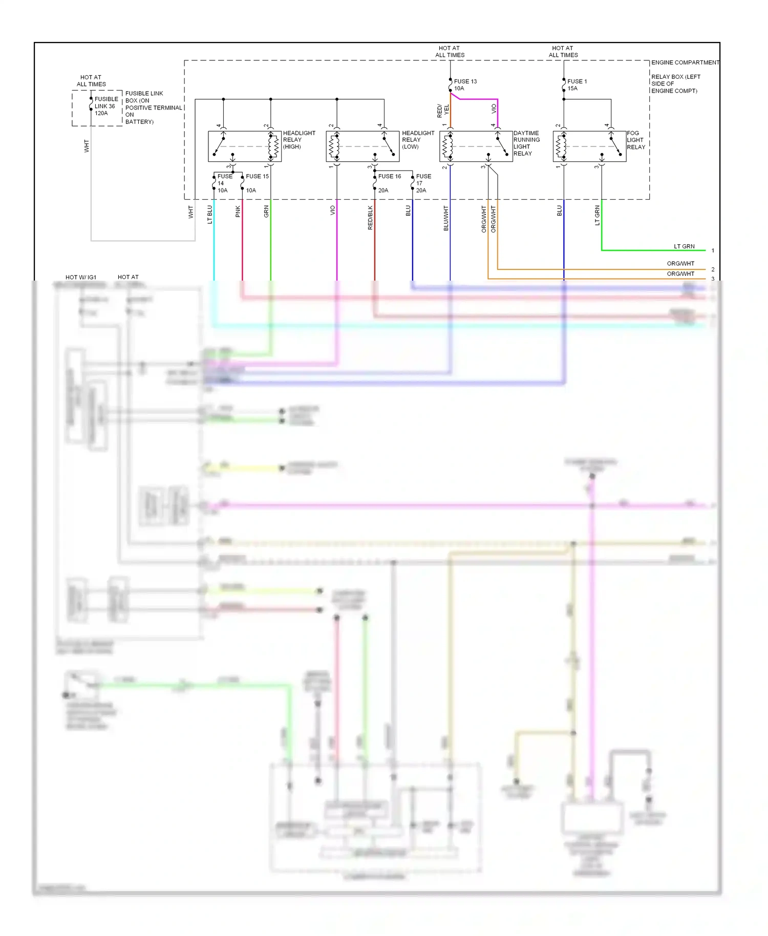 Wiring diagram blu for Mitsubishi Outlander II facelift (2009-2013) (24 of 89)