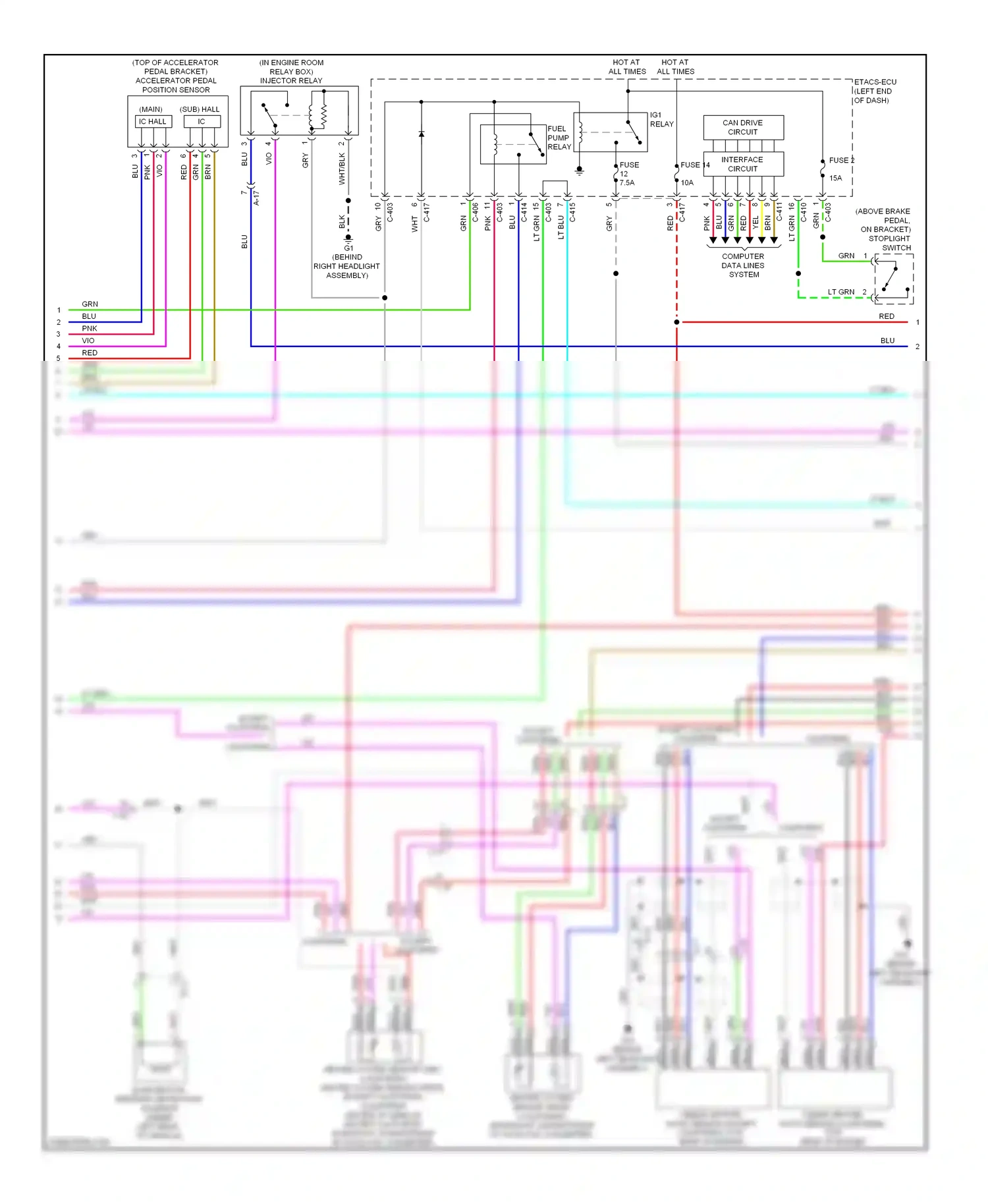 Wiring diagram blu for Mitsubishi Outlander II facelift (2009-2013) (78 of 89)