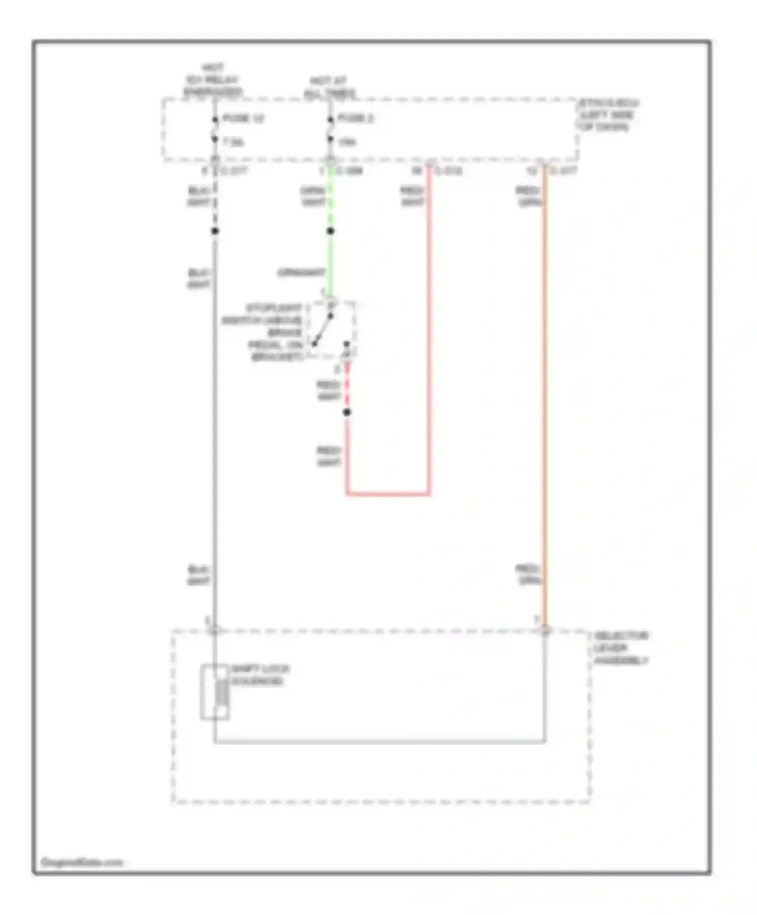 Wiring diagram blk for Mitsubishi Outlander II facelift (2009-2013)