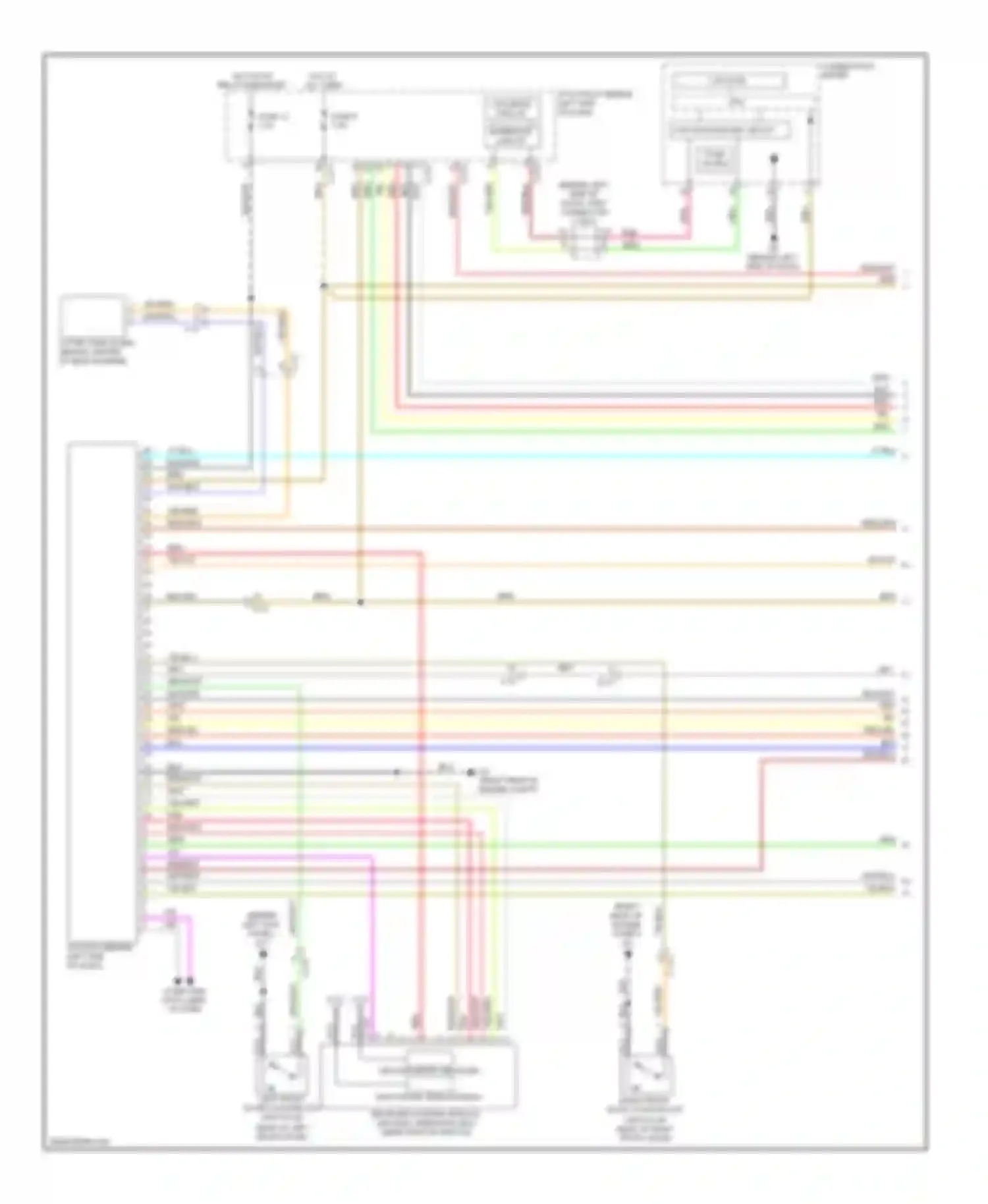 Wiring diagram fuse 8 for Mitsubishi Outlander II facelift (2009-2013)