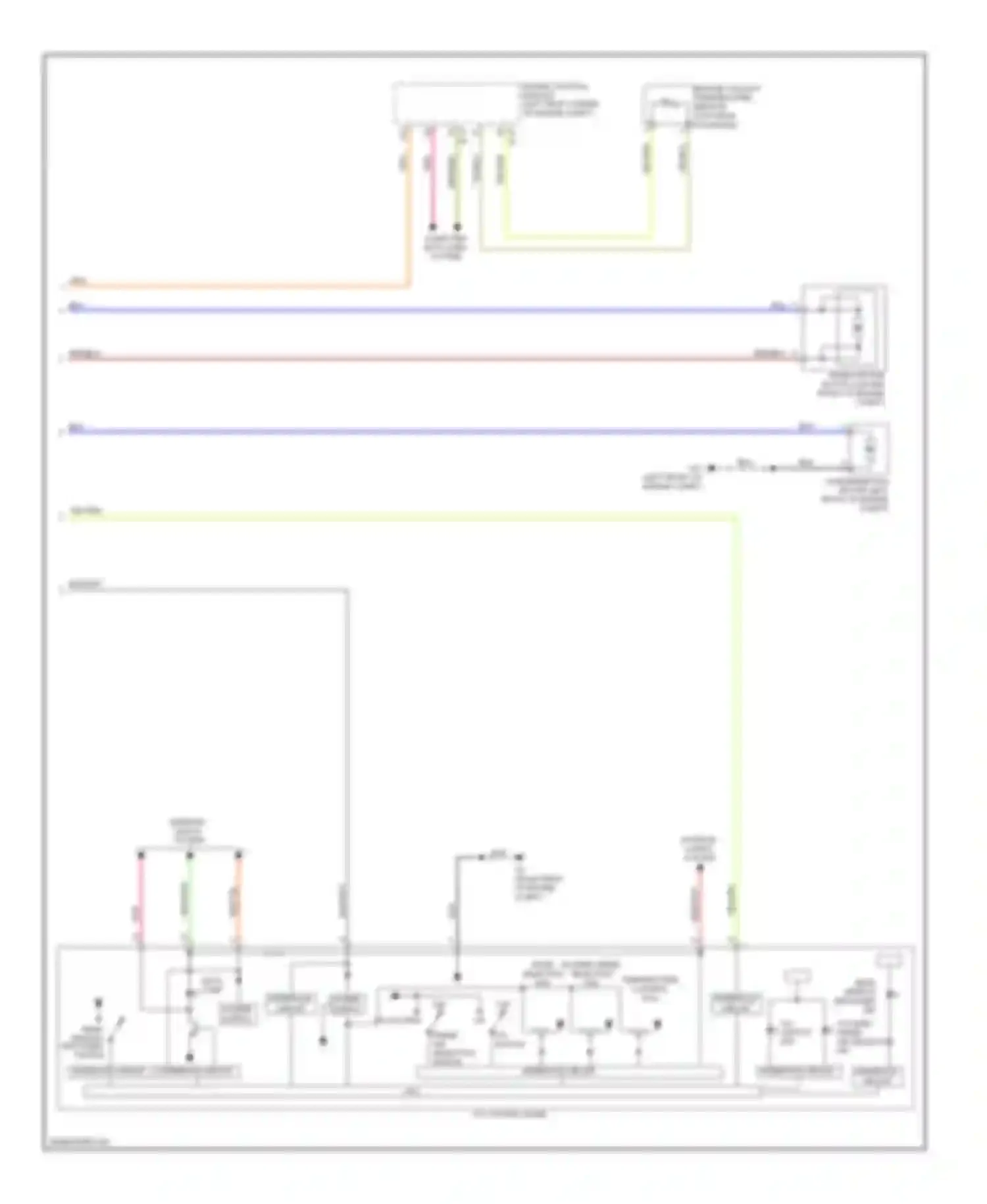 Wiring diagram computer data lines system for Mitsubishi Outlander II facelift (2009-2013)
