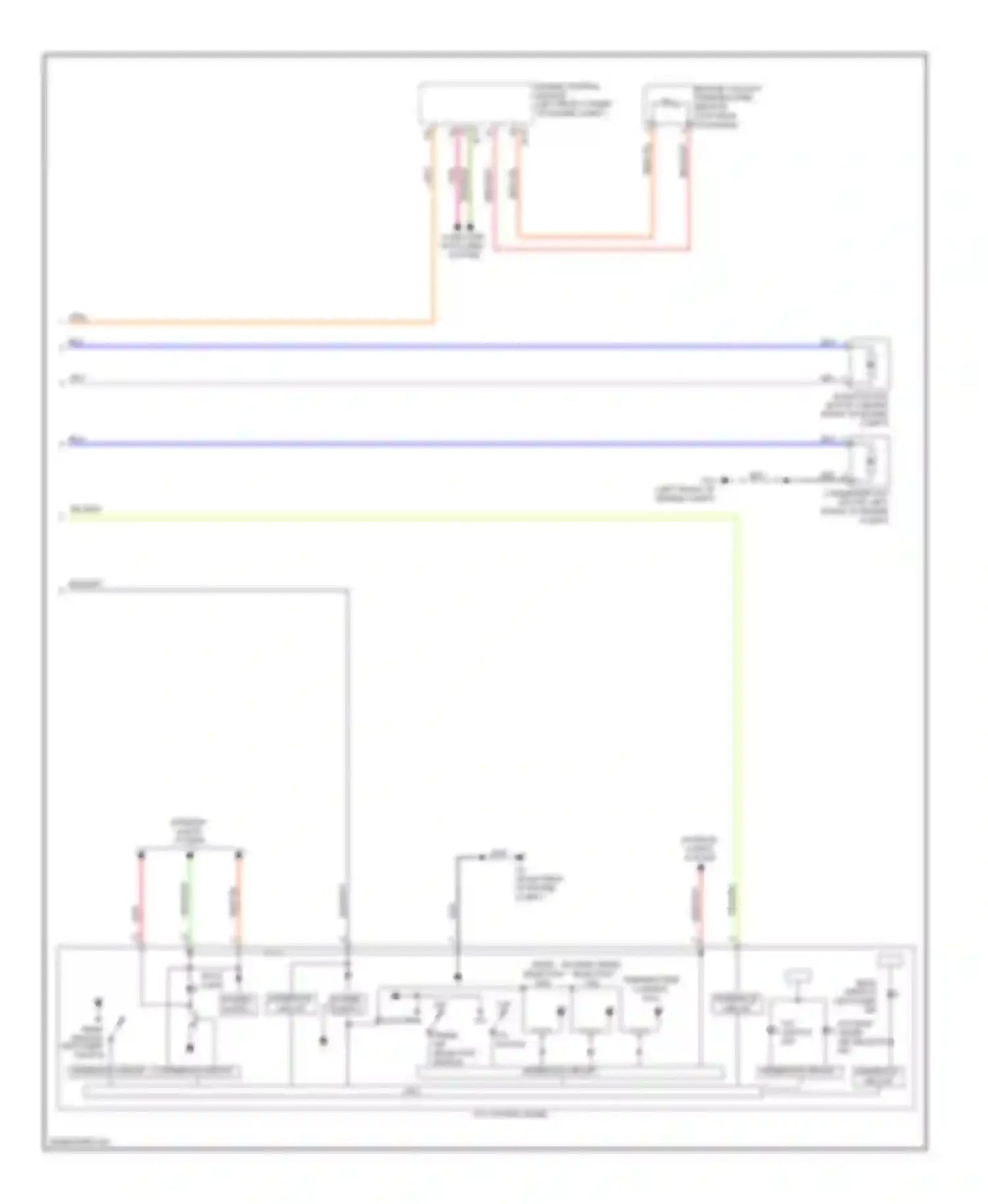 Wiring diagram computer data lines system for Mitsubishi Outlander II facelift (2009-2013)