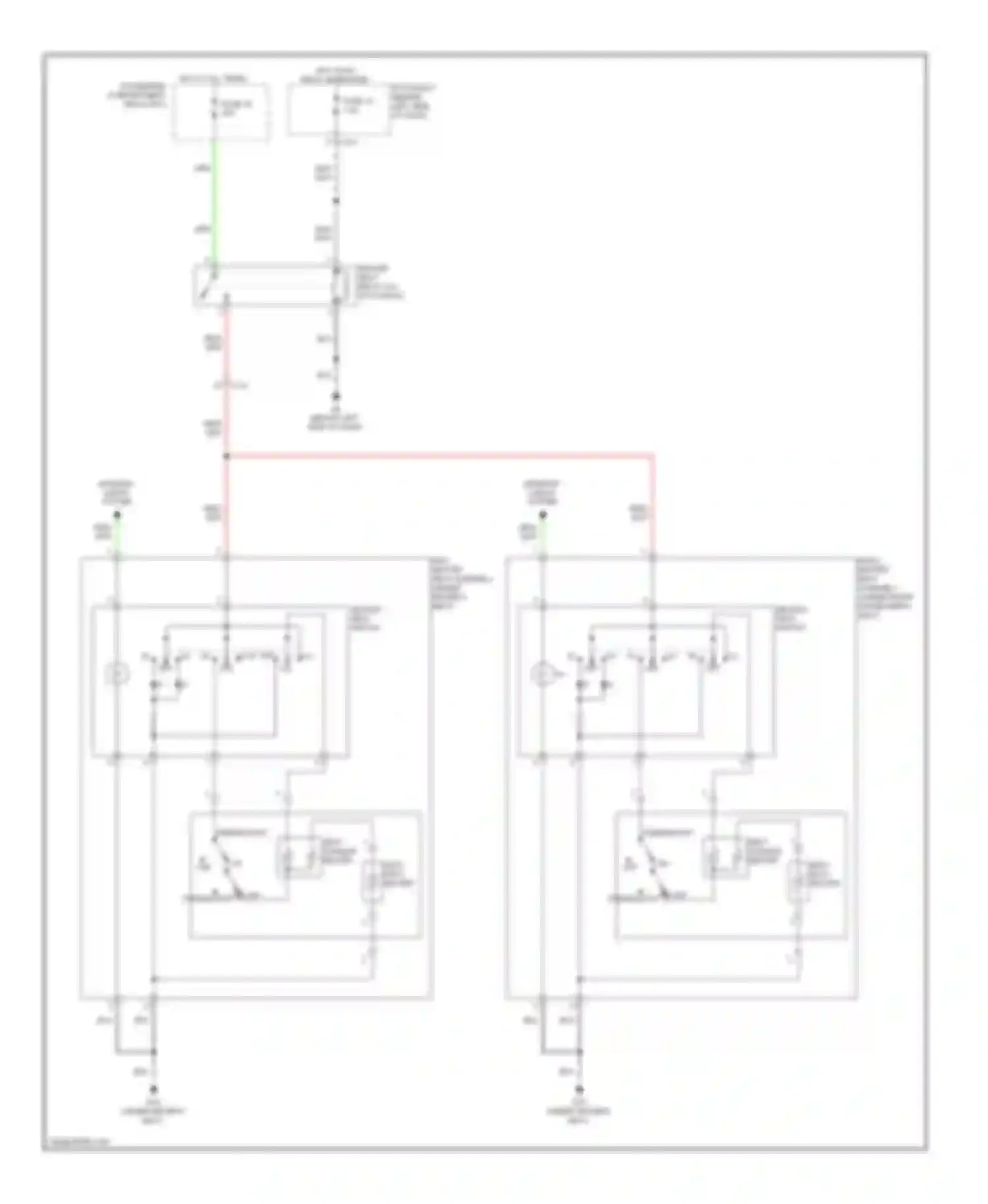 Wiring diagram hi lo off for Mitsubishi Outlander II facelift (2009-2013) (2 of 2)