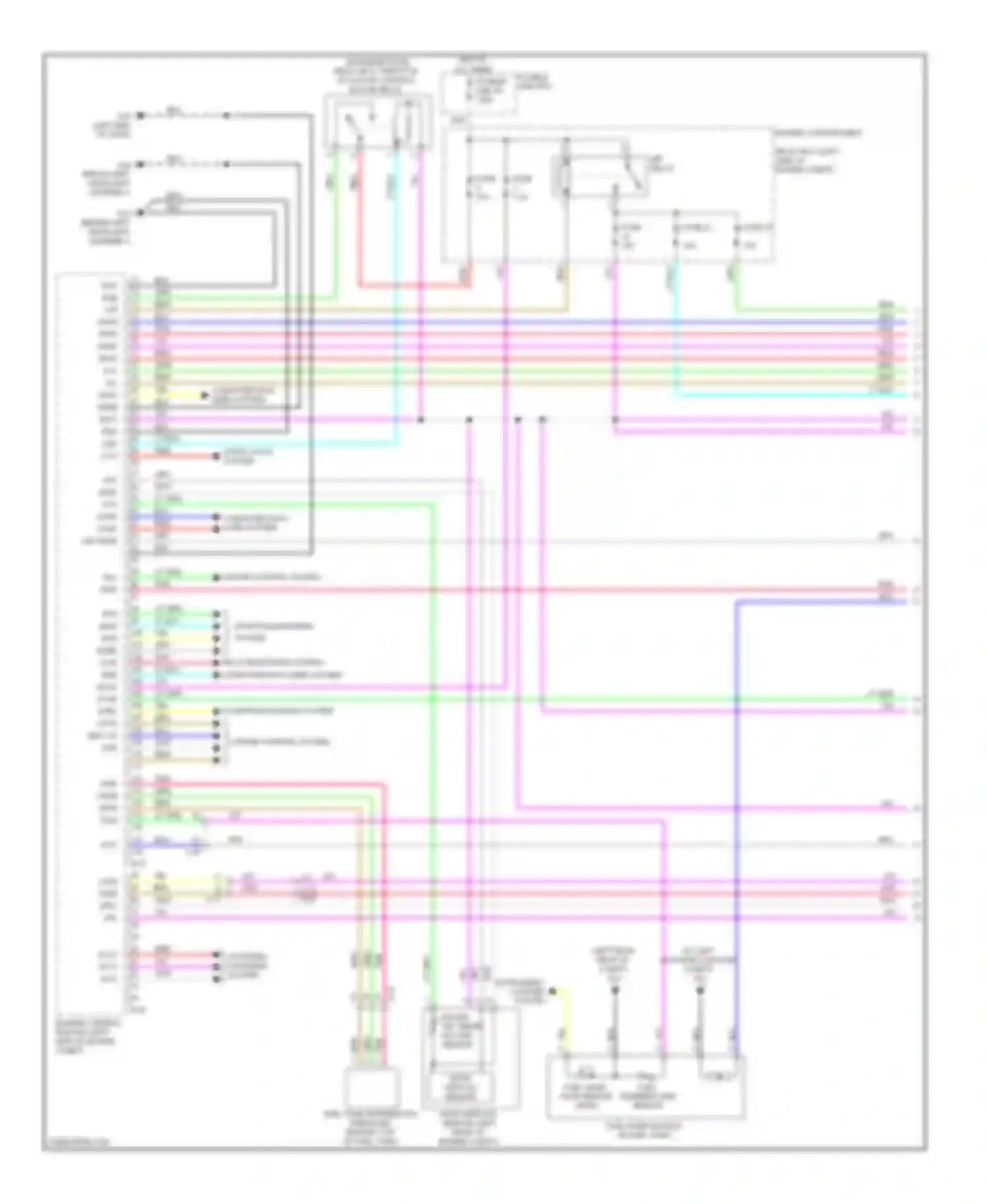 Wiring diagram blk for Mitsubishi Outlander II facelift (2009-2013)