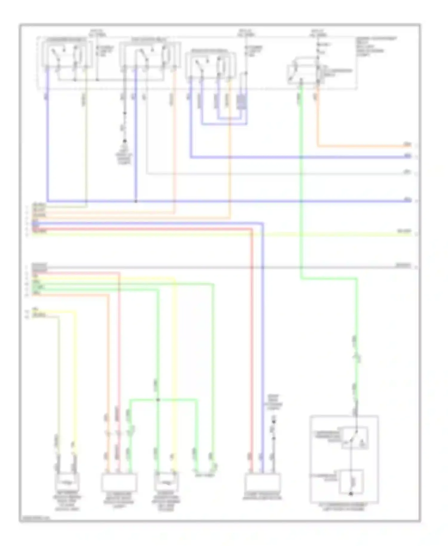 Wiring diagram a/c refrigerant temperature switch for Mitsubishi Outlander II facelift (2009-2013)