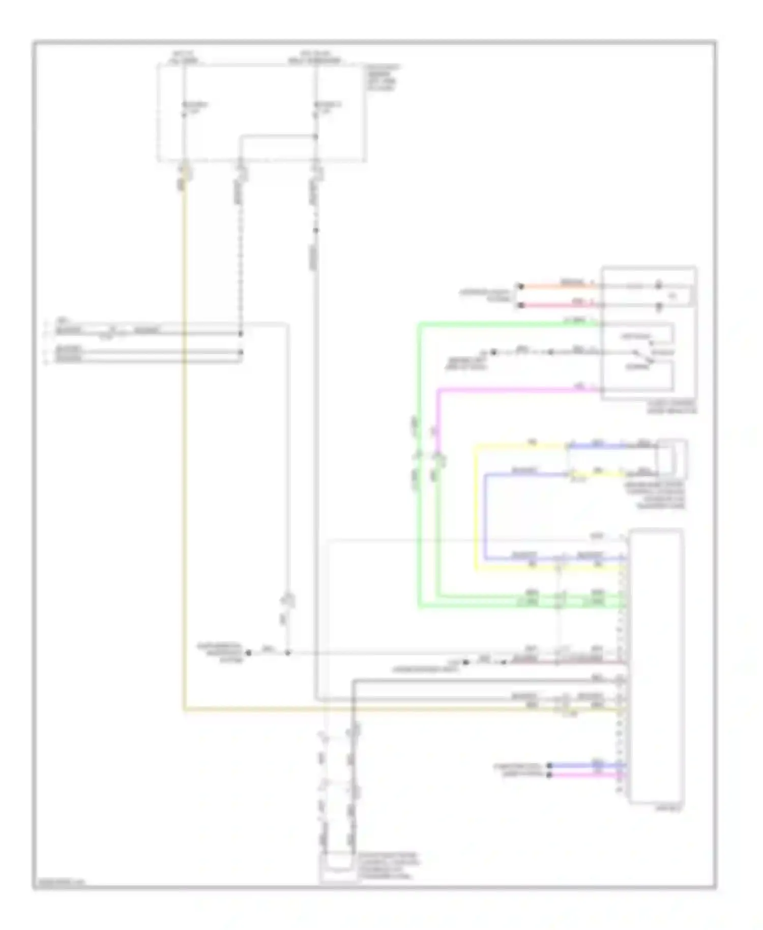 Wiring diagram computer data lines system for Mitsubishi Outlander II facelift (2009-2013)