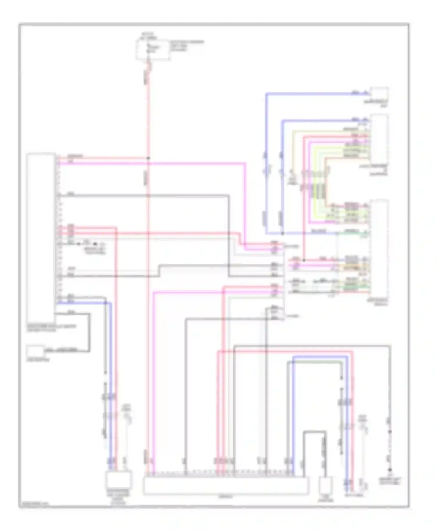 Wiring diagram blk for Mitsubishi Outlander II facelift (2009-2013)