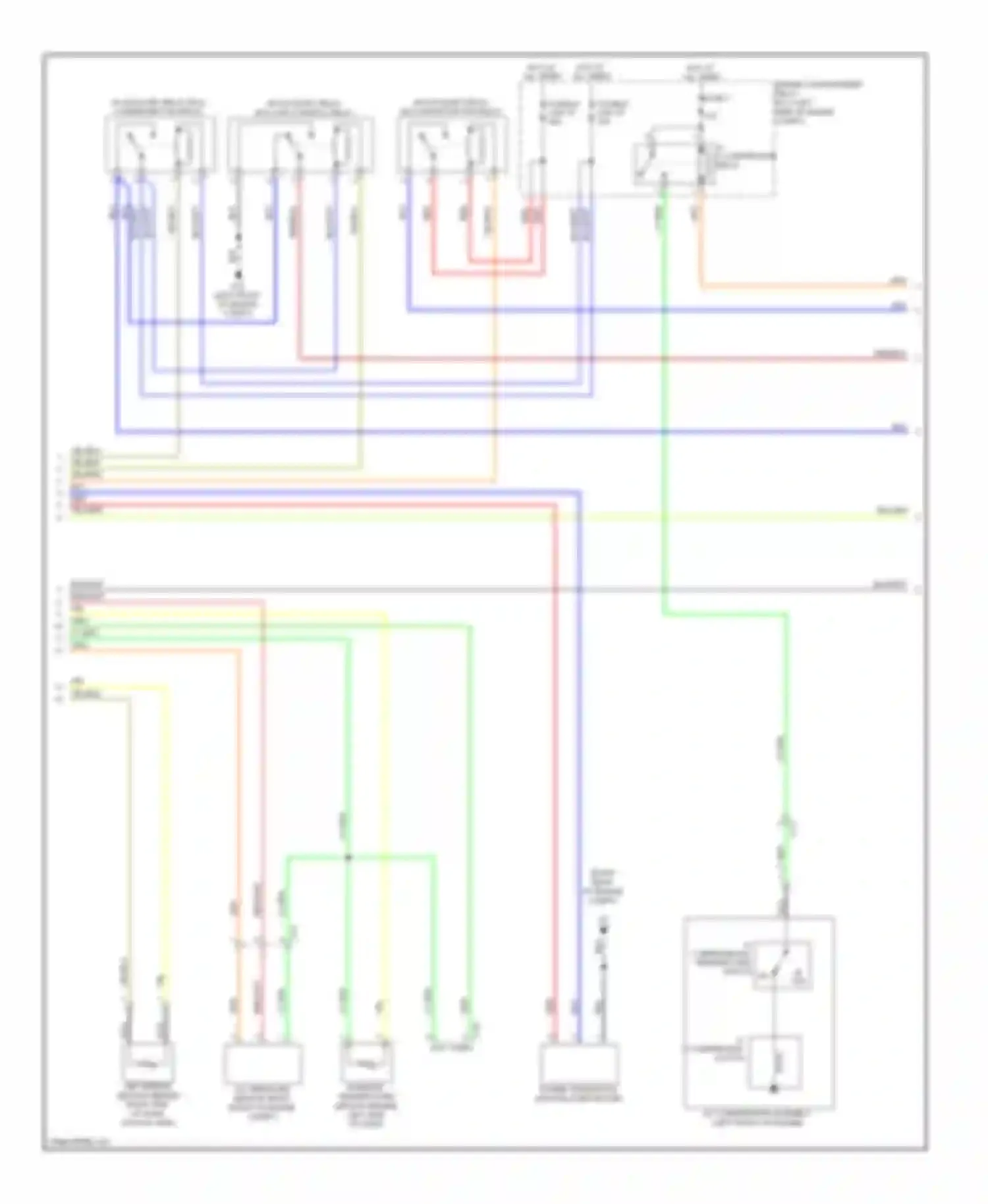 Wiring diagram a/c refrigerant temperature switch for Mitsubishi Outlander II facelift (2009-2013)