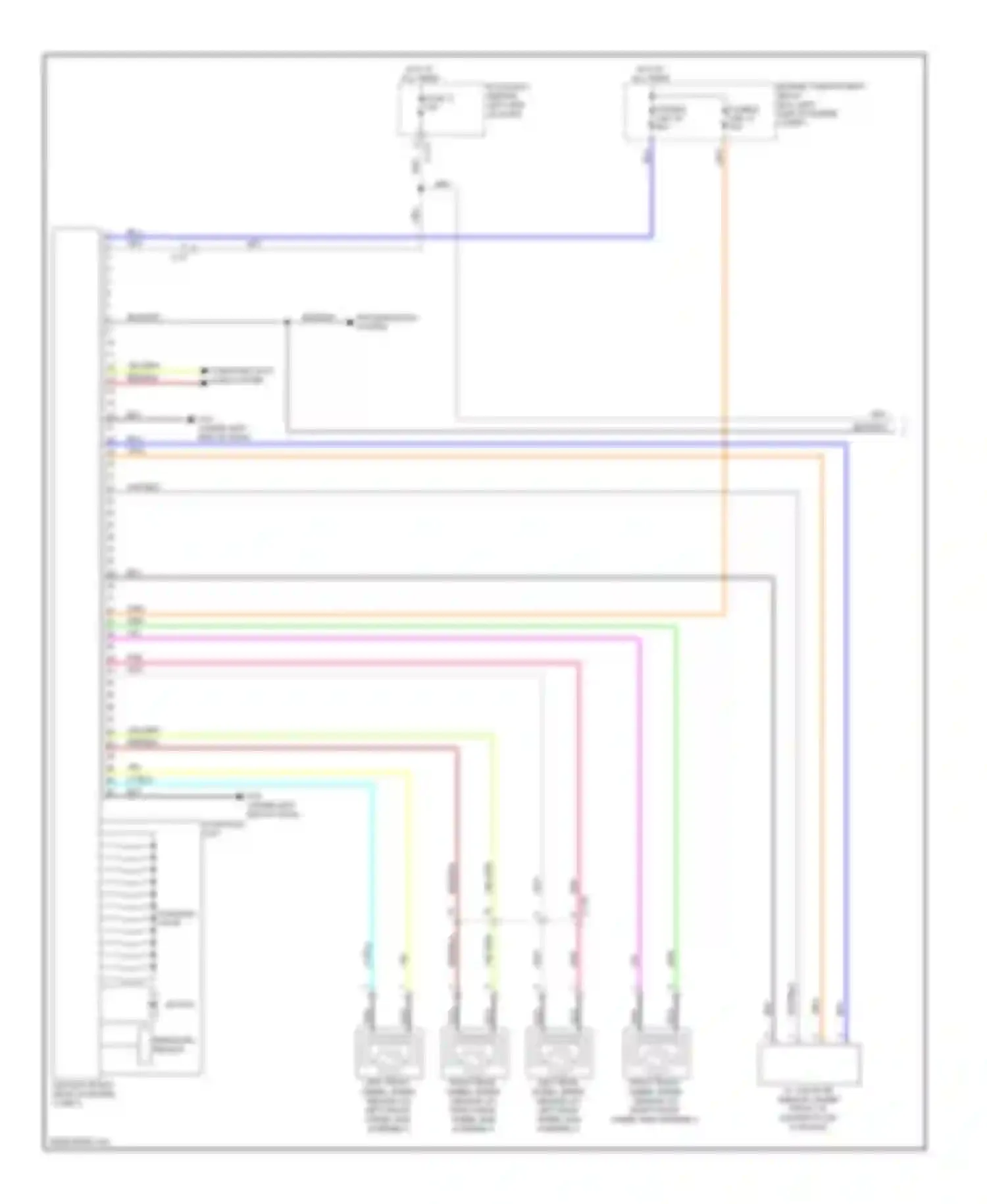 Wiring diagram computer data lines system for Mitsubishi Outlander II facelift (2009-2013)