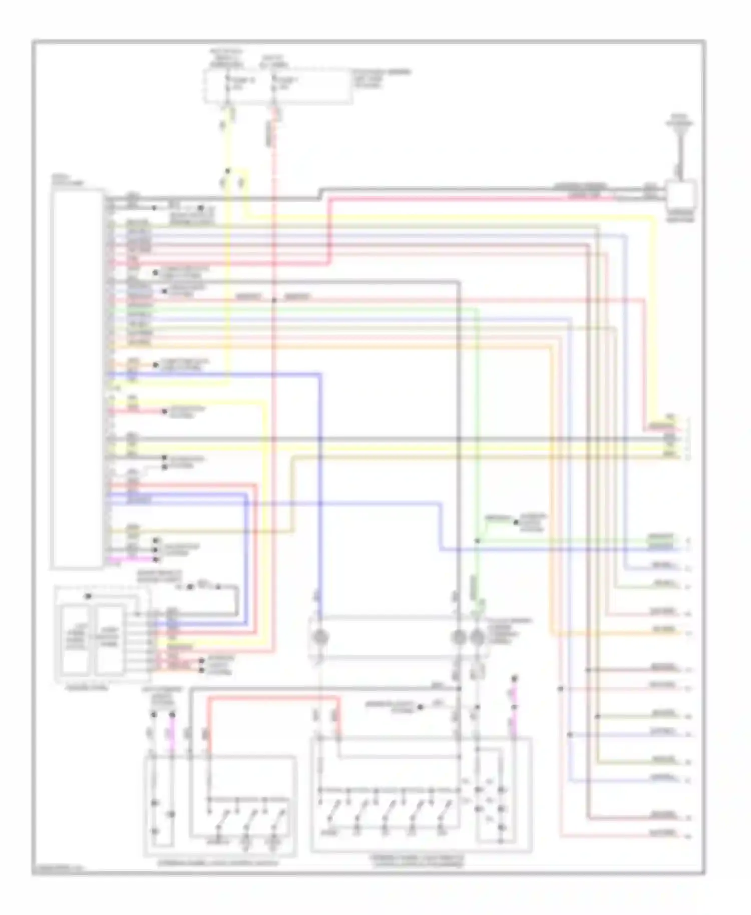 Wiring diagram blk/red for Mitsubishi Outlander II facelift (2009-2013)