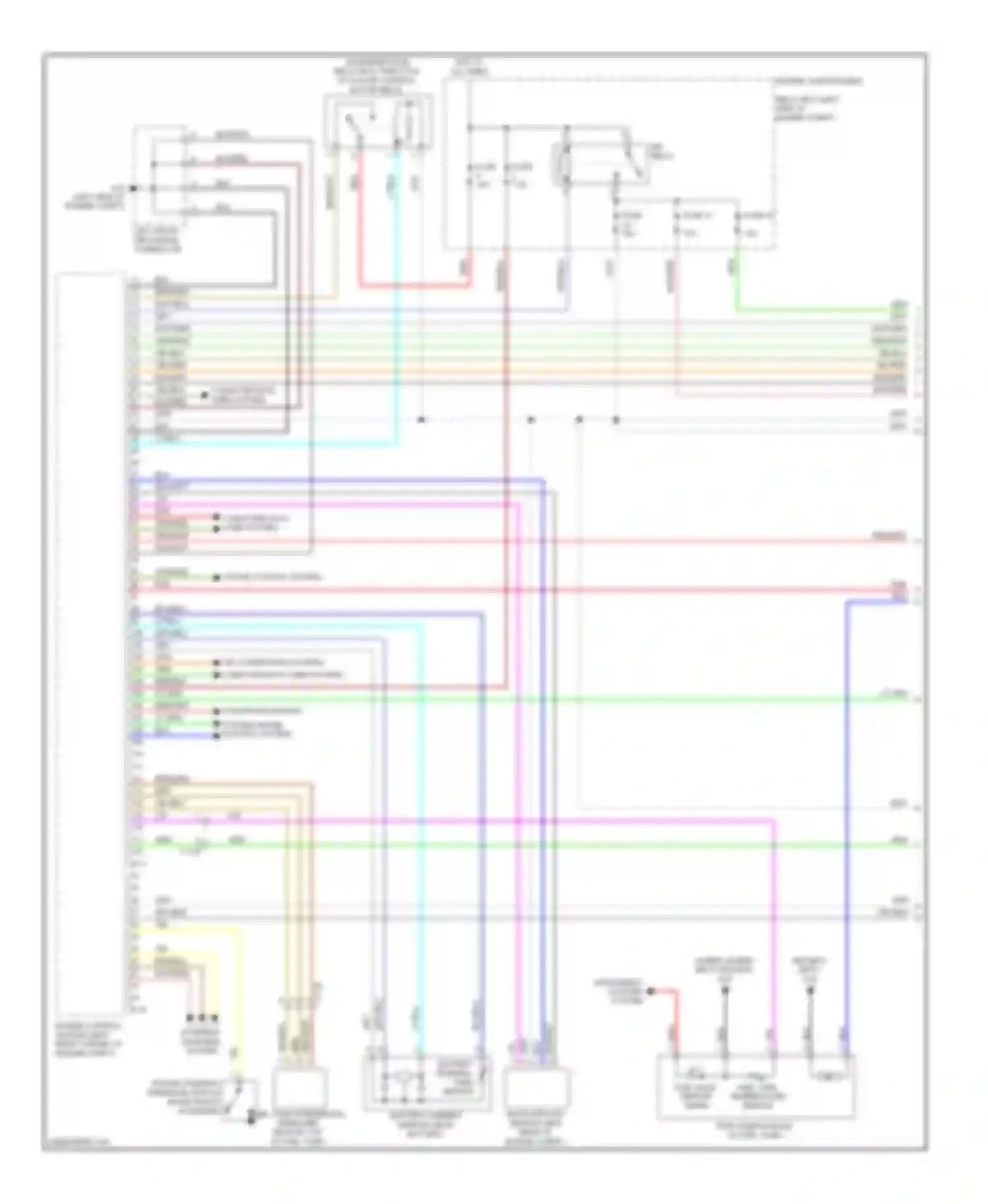 Wiring diagram blk/red for Mitsubishi Outlander II facelift (2009-2013)