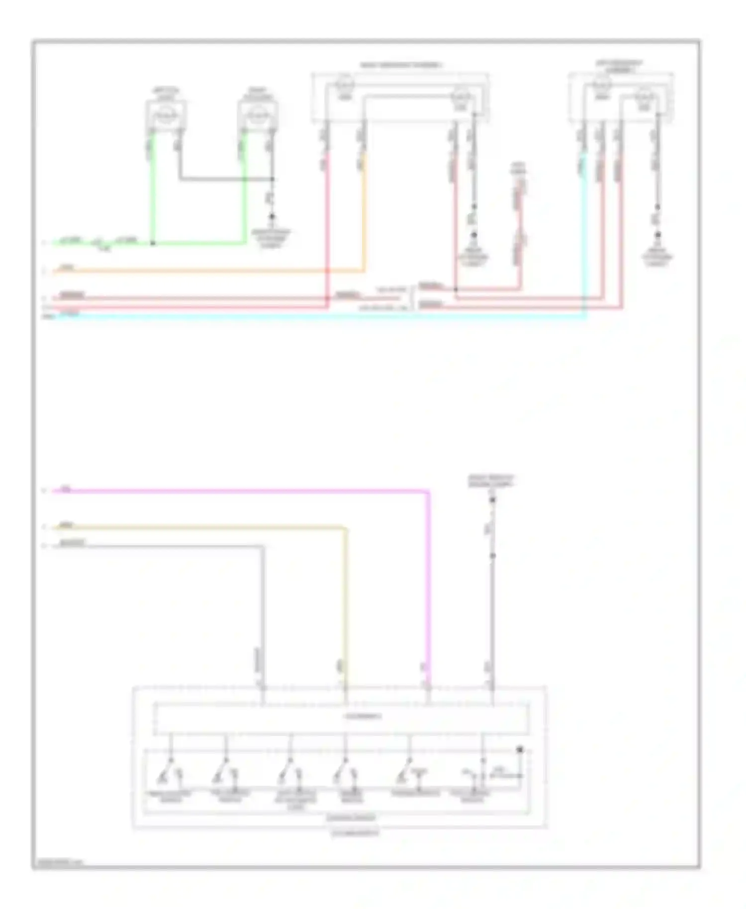 Wiring diagram left fog light for Mitsubishi Outlander II facelift (2009-2013) (2 of 2)