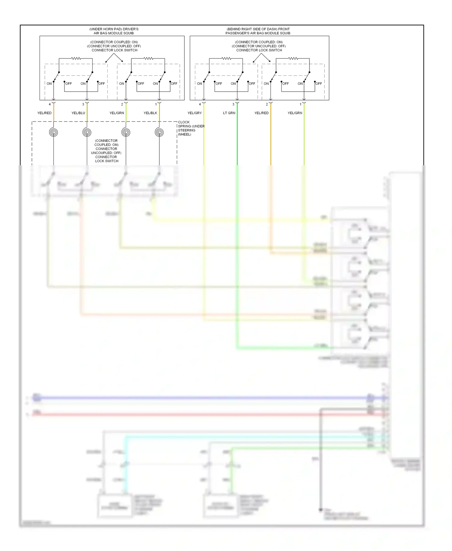 Mitsubishi Outlander II facelift (2009-2013) left front impact sensor solid (at left front state corner of engine compt) wiring diagram  (1 of 1)