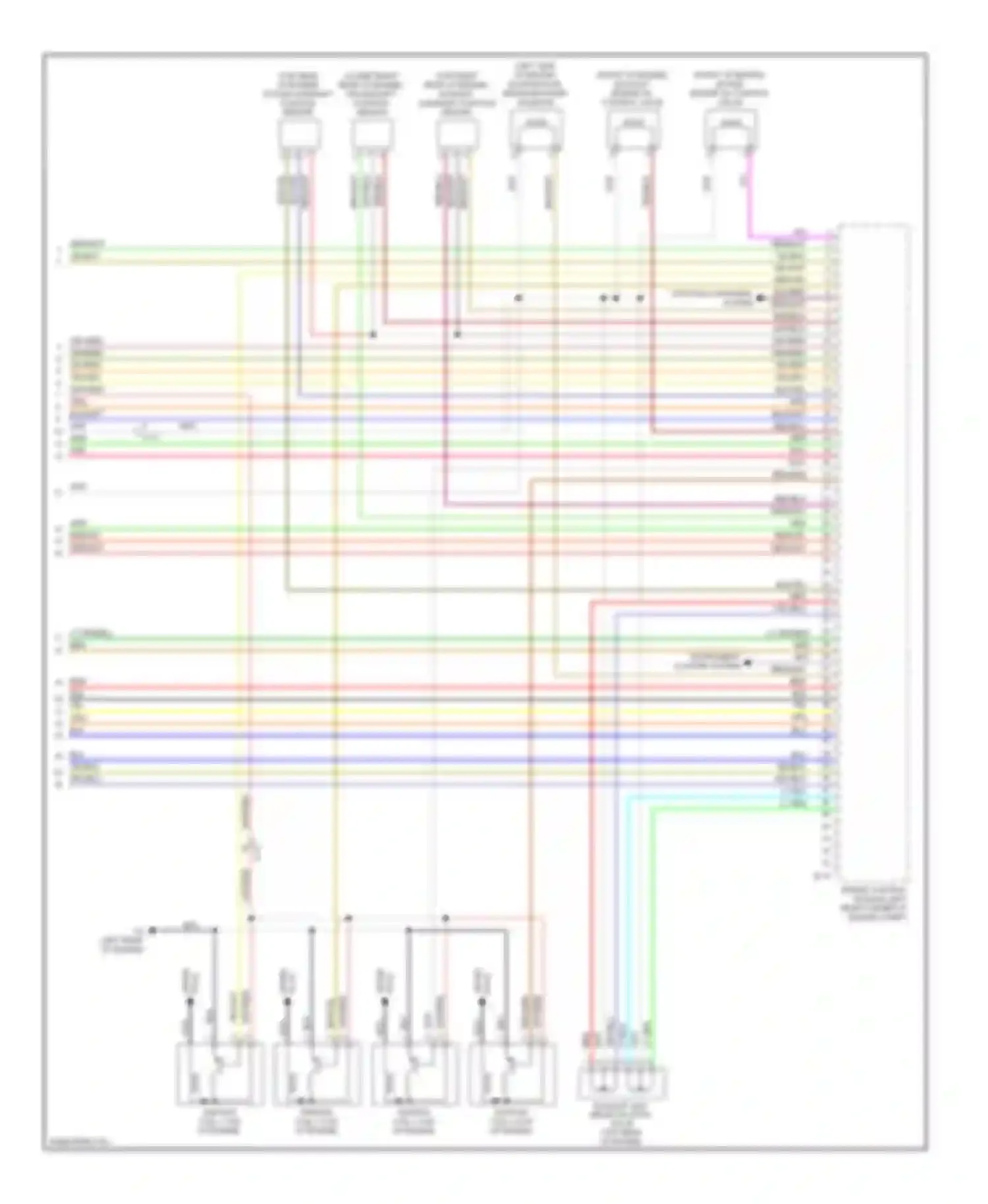 Wiring diagram blk/red for Mitsubishi Outlander II facelift (2009-2013)