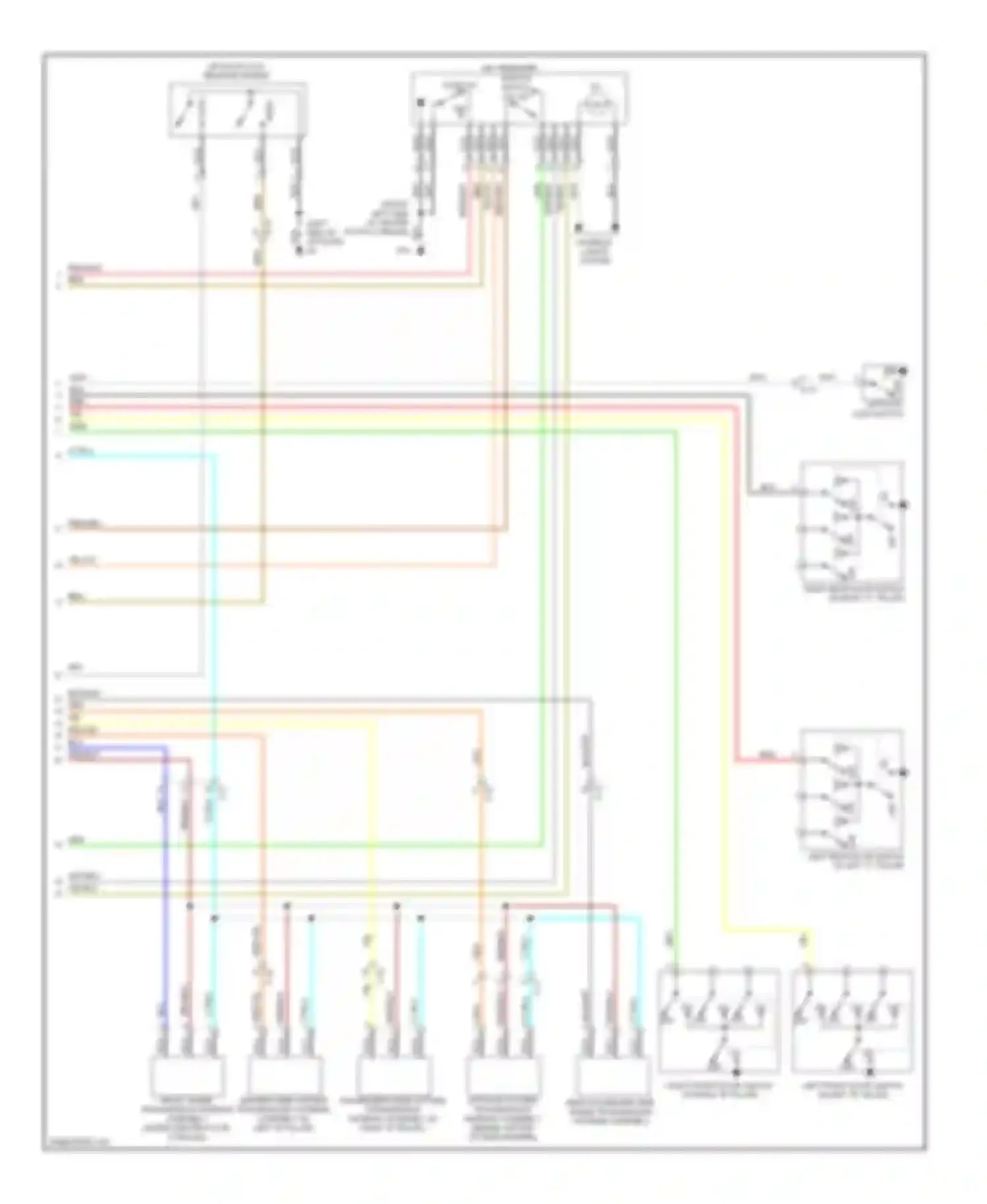 Wiring diagram on off for Mitsubishi Outlander II facelift (2009-2013)