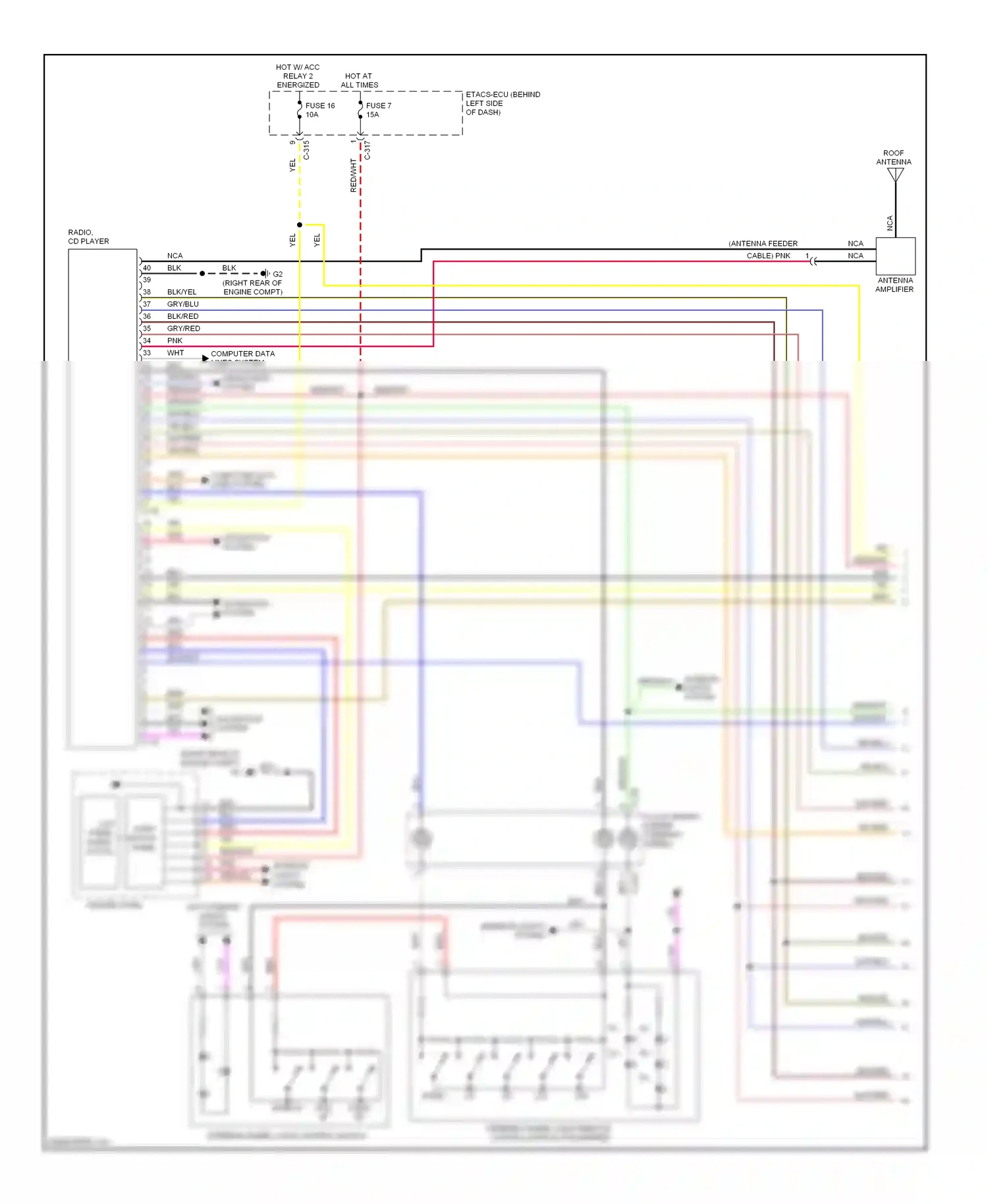 Mitsubishi Outlander II facelift (2009-2013) nca wiring diagram  (39 of 64)