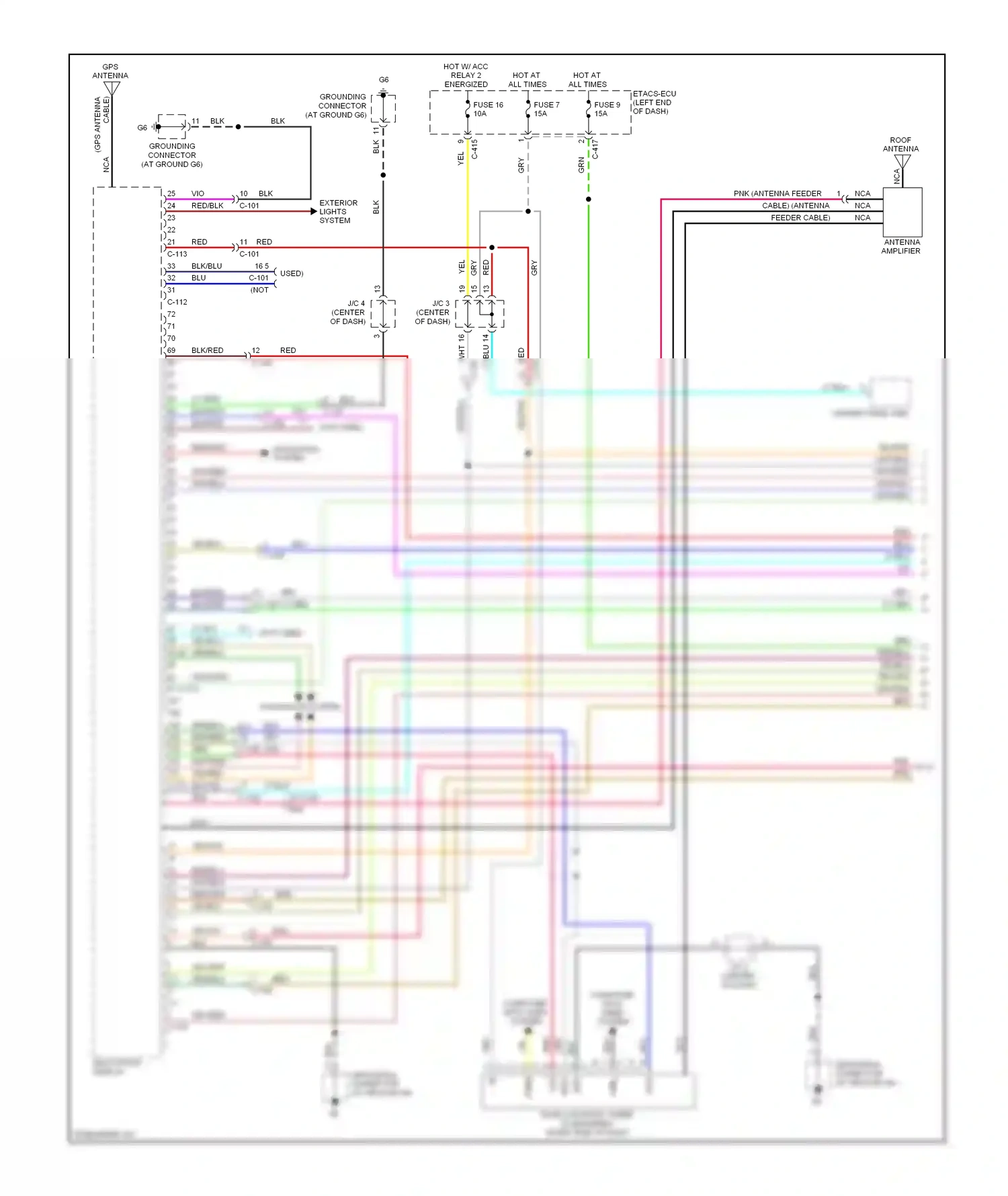 Mitsubishi Outlander II facelift (2009-2013) nca wiring diagram  (53 of 64)