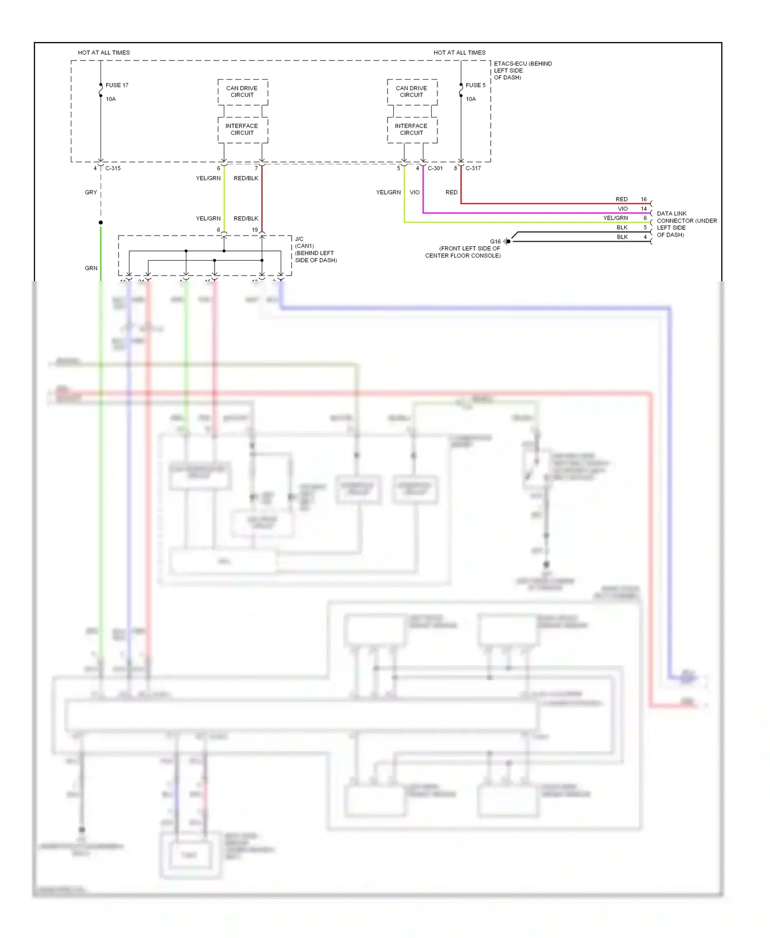 Mitsubishi Outlander II facelift (2009-2013) nca wiring diagram  (50 of 64)