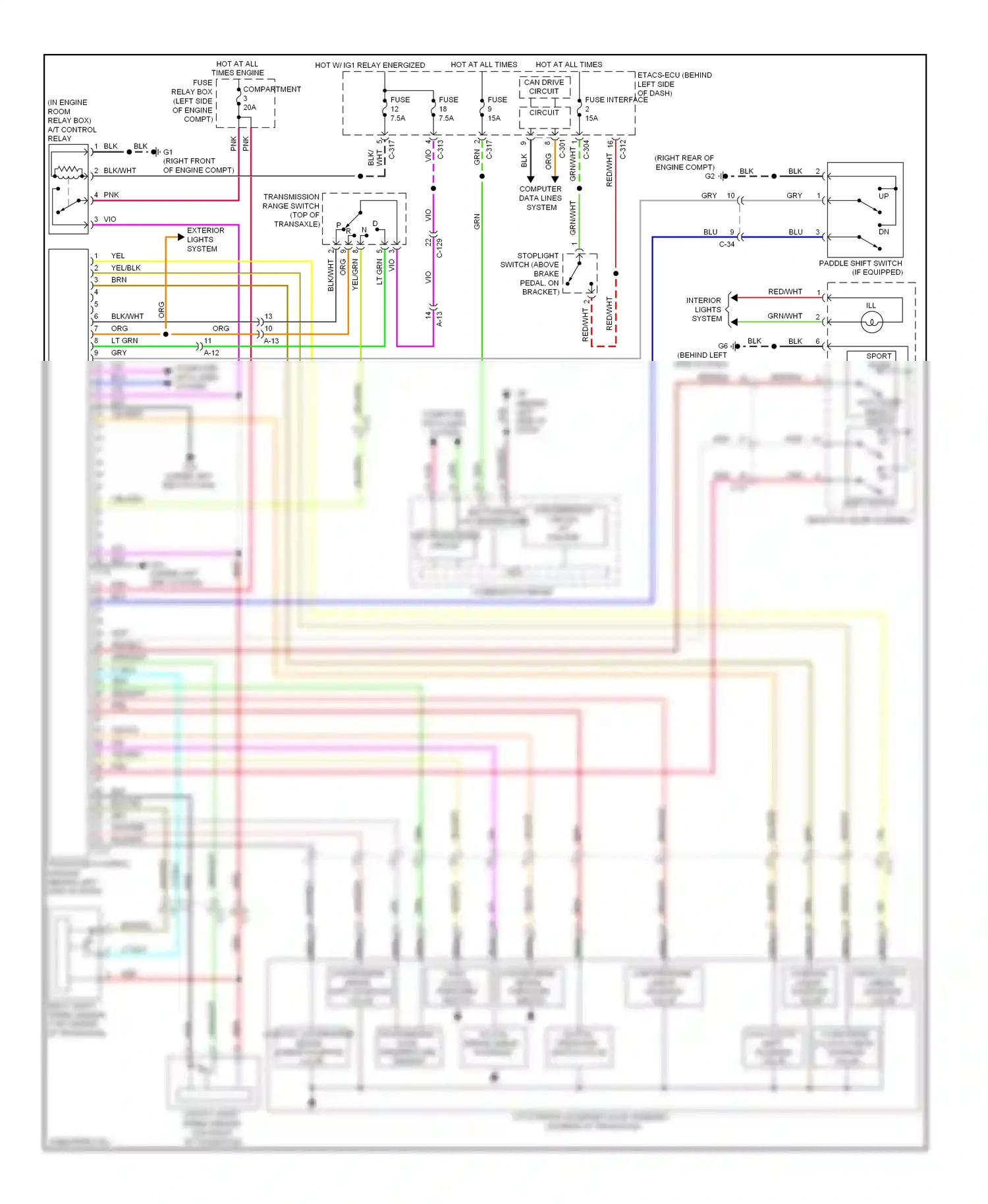 Mitsubishi Outlander II facelift (2009-2013) nca wiring diagram  (43 of 64)