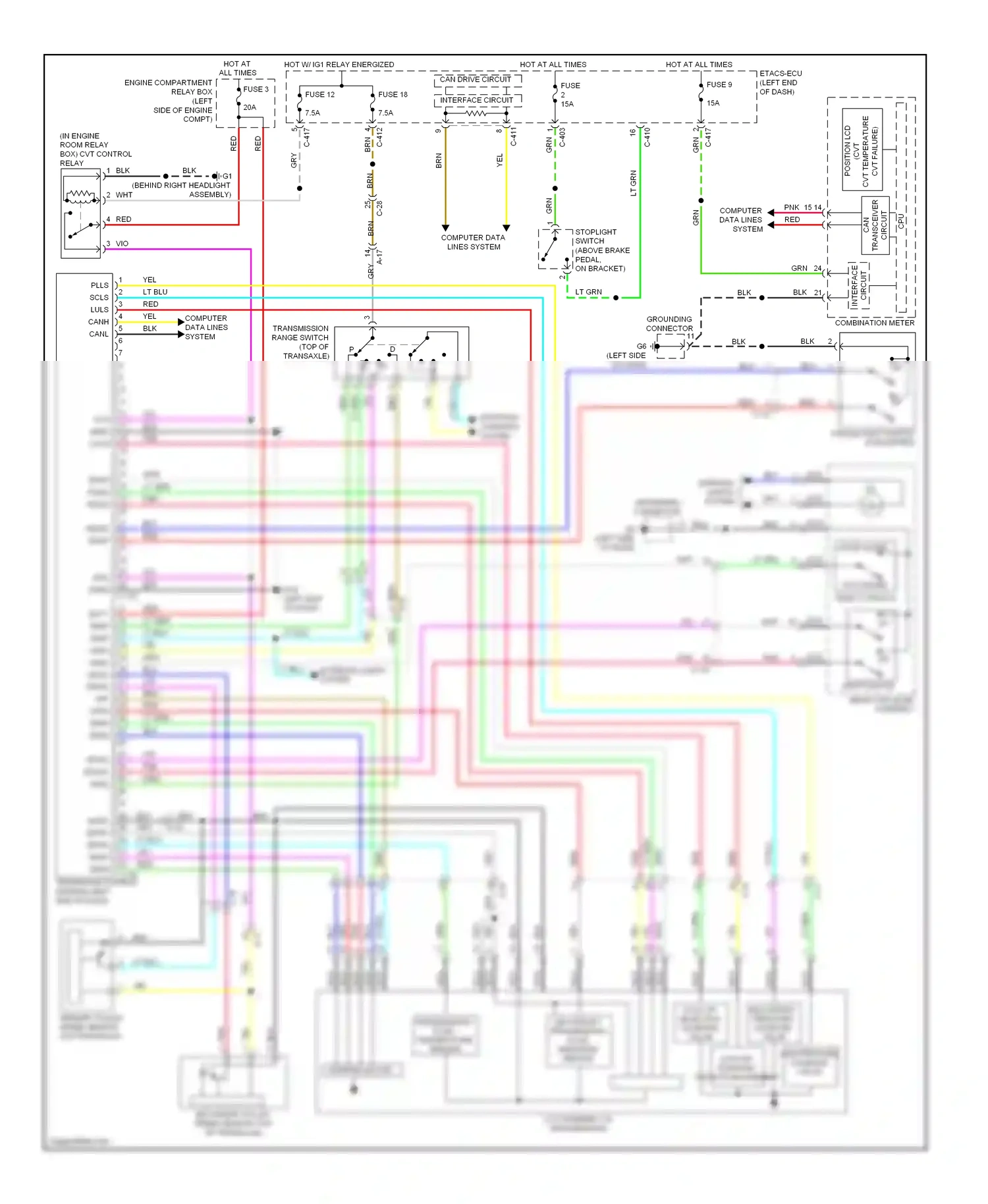 Mitsubishi Outlander II facelift (2009-2013) nca wiring diagram  (61 of 64)