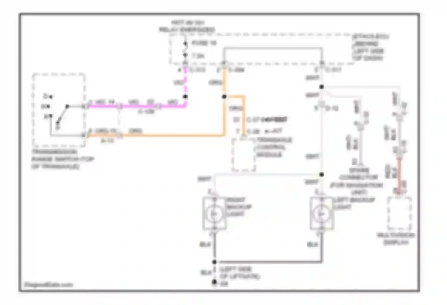 Wiring diagram c-311 for Mitsubishi Outlander II facelift (2009-2013)