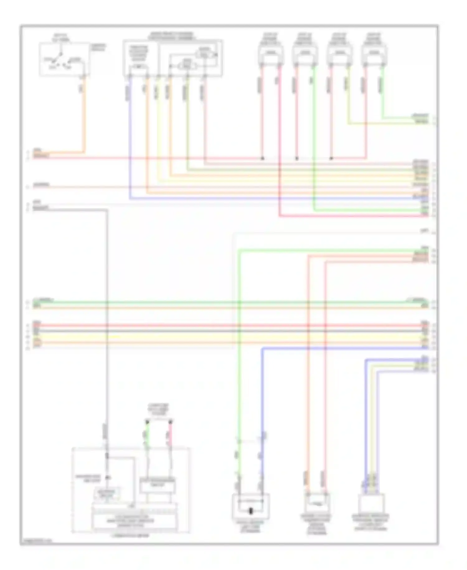 Wiring diagram combination meter for Mitsubishi Outlander II facelift (2009-2013)