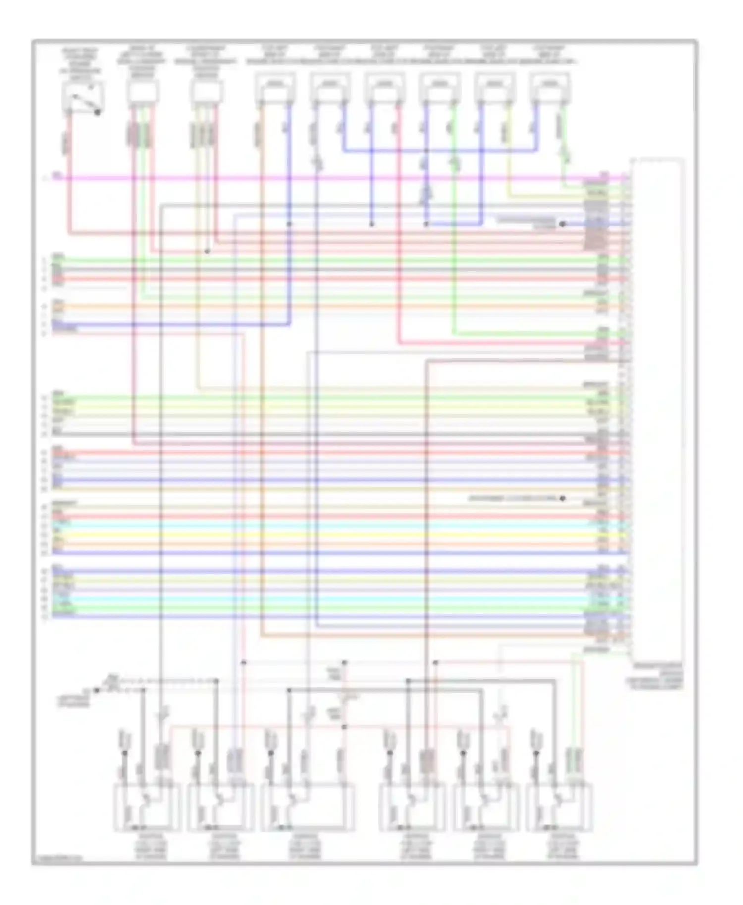 Wiring diagram blk/red for Mitsubishi Outlander II facelift (2009-2013)