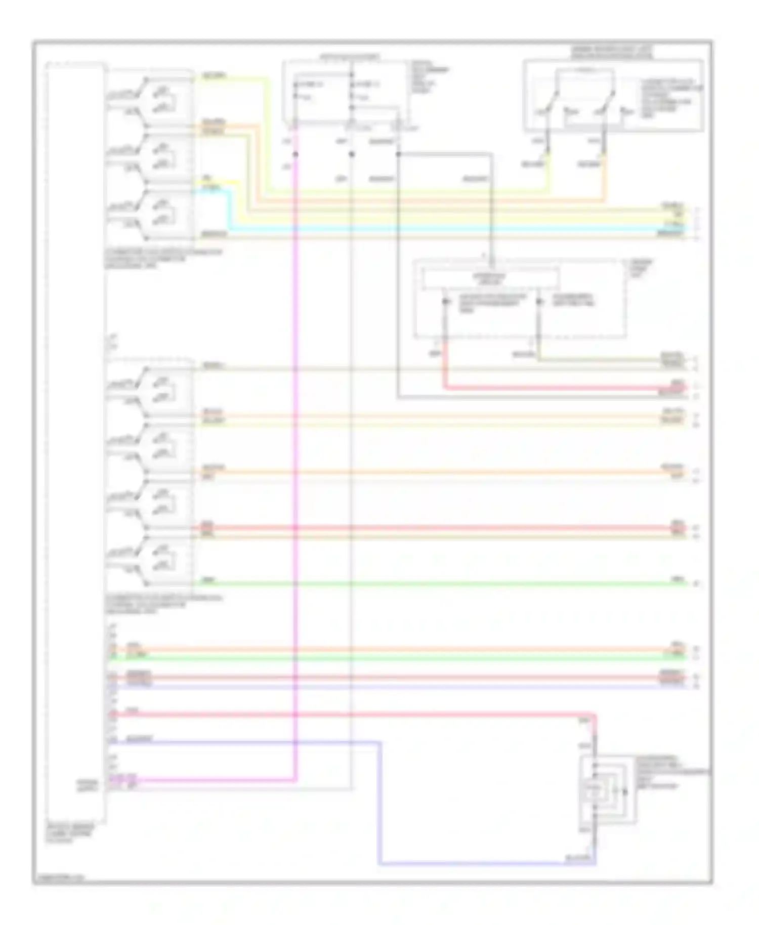 Wiring diagram interface circuit for Mitsubishi Outlander II facelift (2009-2013)