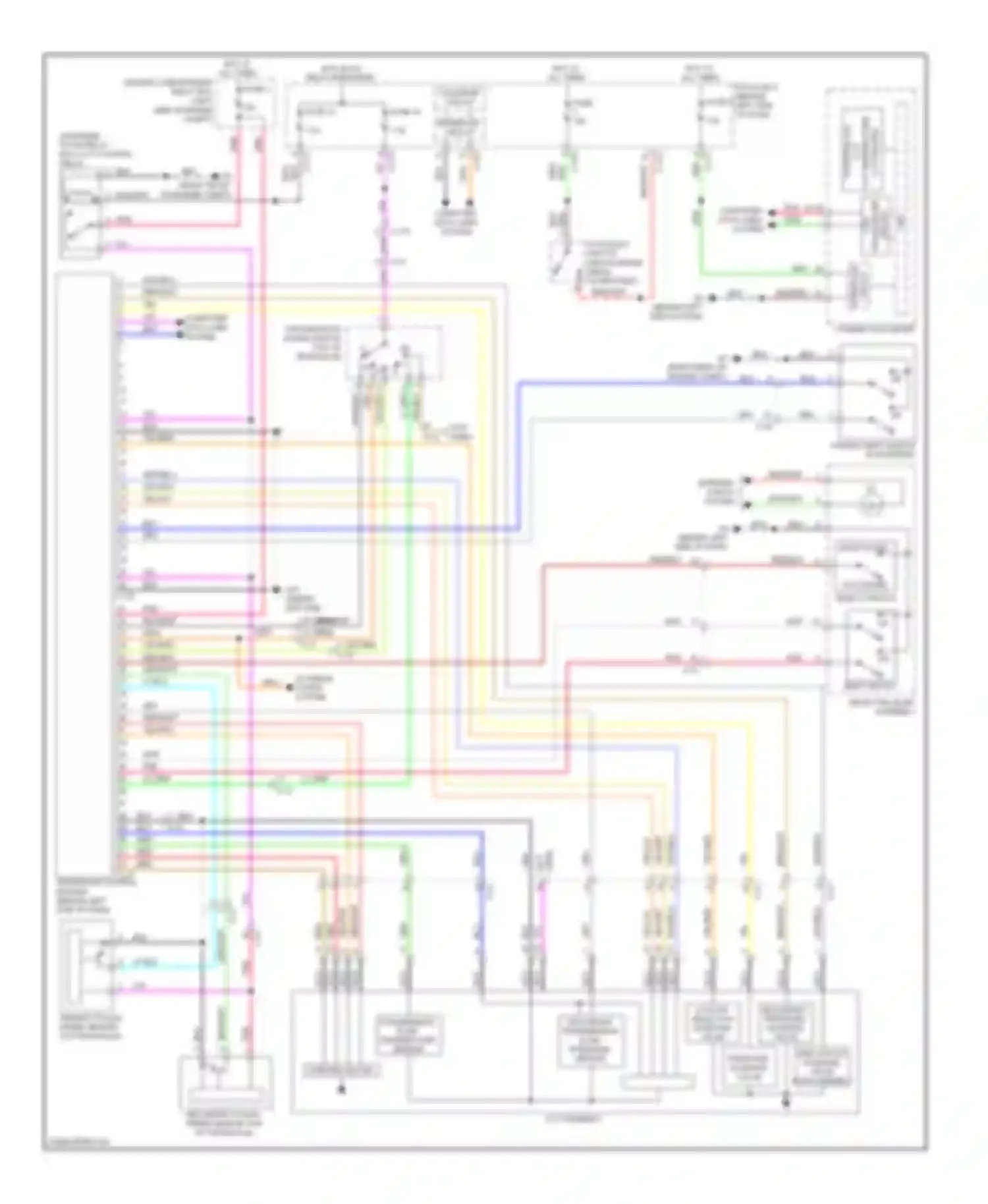 Wiring diagram yel/blu for Mitsubishi Outlander II facelift (2009-2013) (31 of 47)